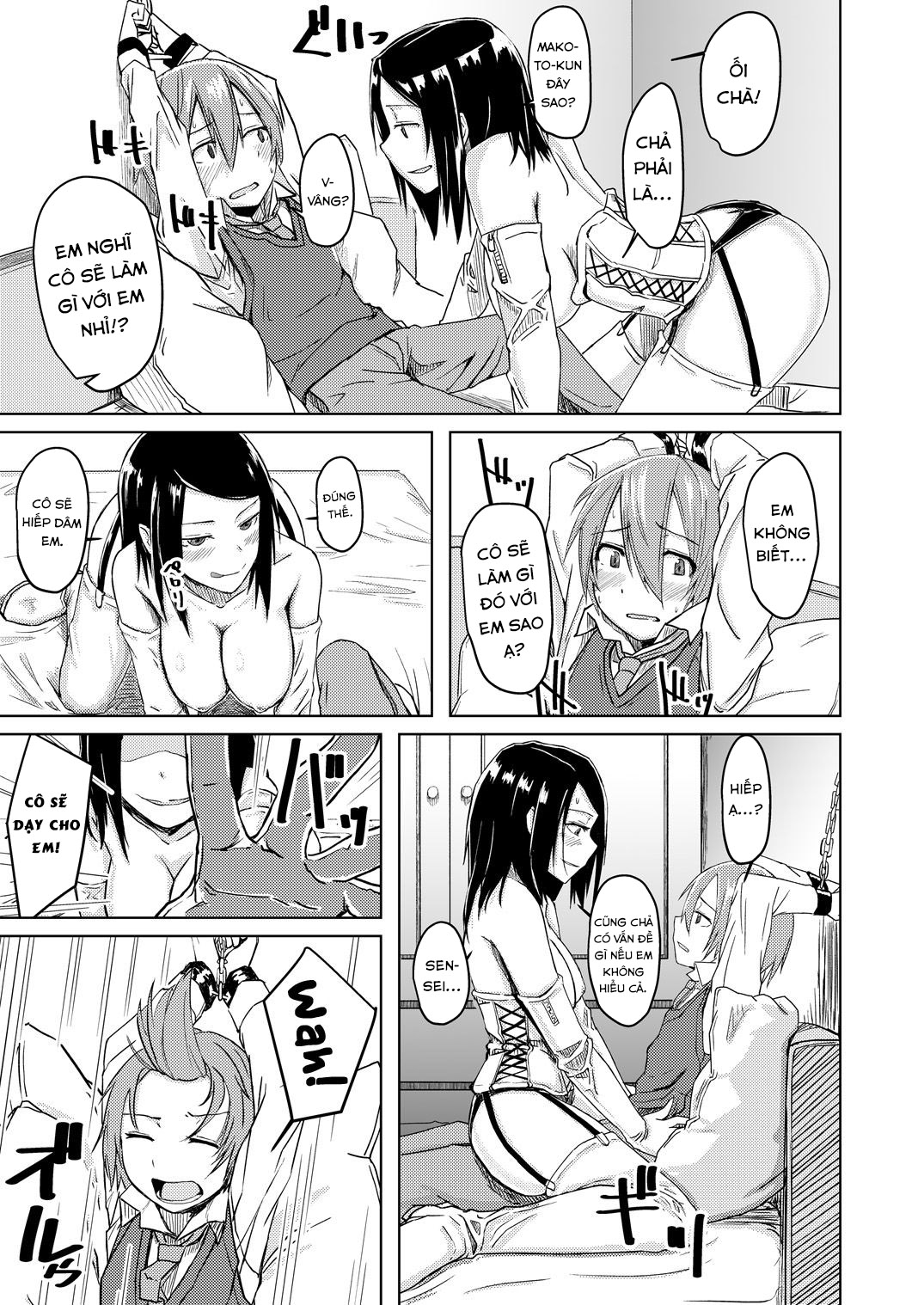 Đọc truyện hentai Restrained and Raped by my Cram School Teacher - Oneshot