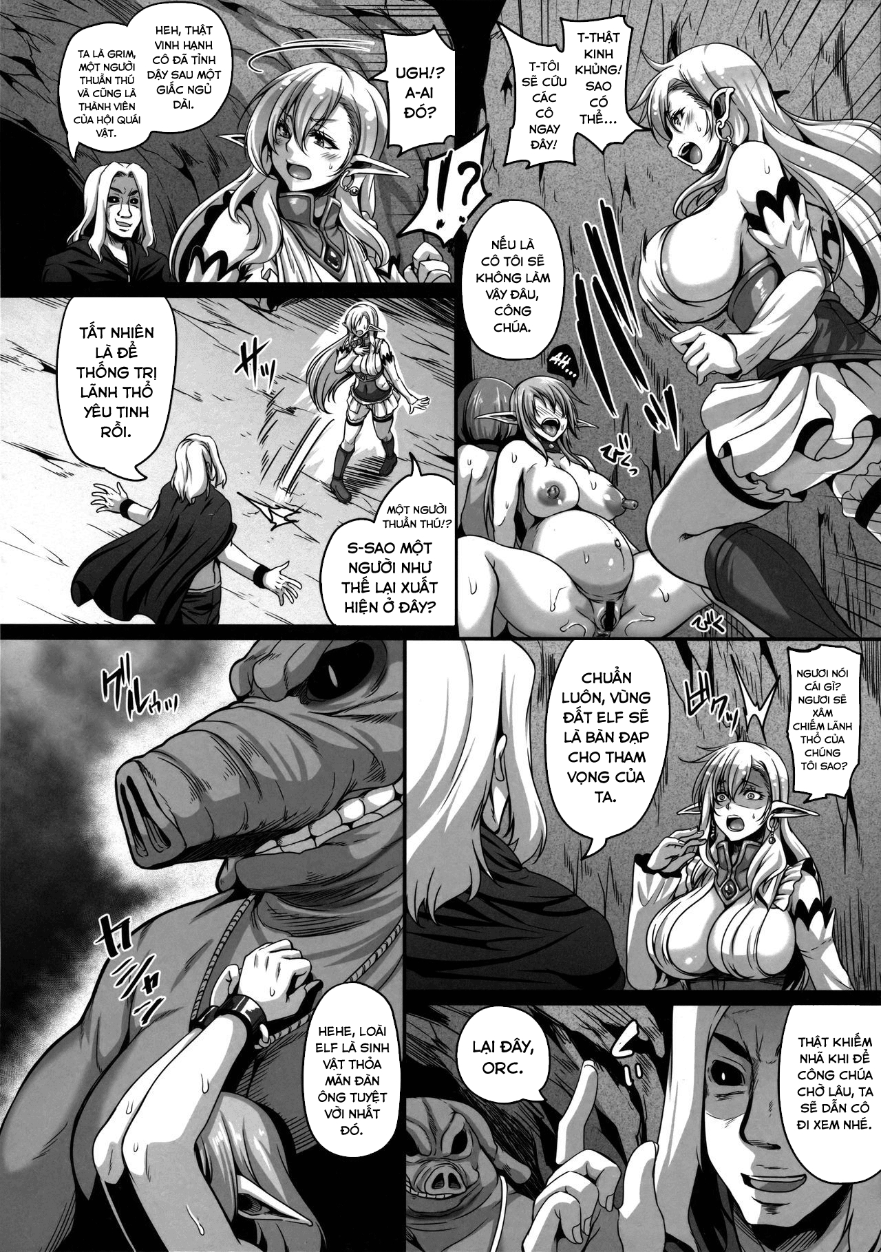 Đọc truyện hentai Reishuu No Dark Elf - Chap 2