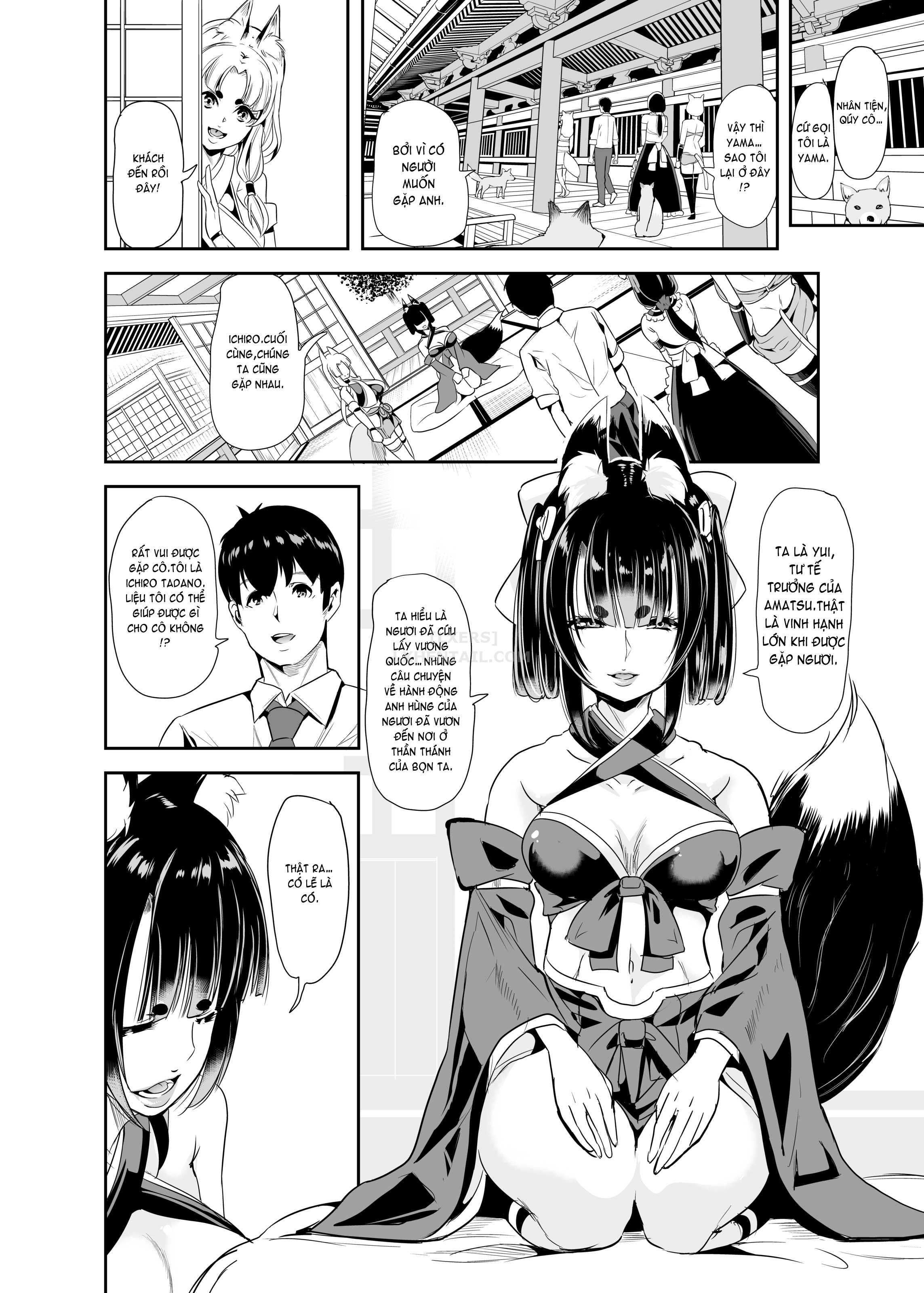 Đọc truyện hentai My Harem in Another World Collection - Chap 5 - Cumming with the Kami! Fluffy ❤️ Fucking