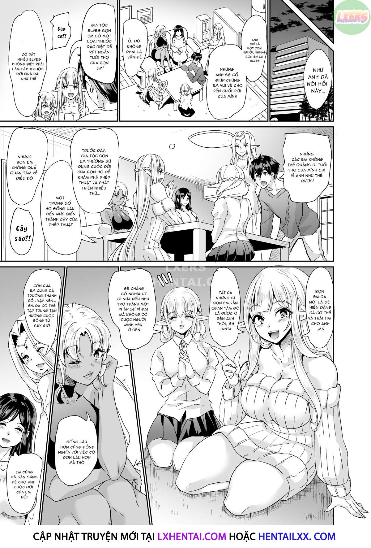 Đọc truyện hentai Slutty Elf Sisters Seeking a Husband - Chap 5 - With This Creampie I Thee Wed | END