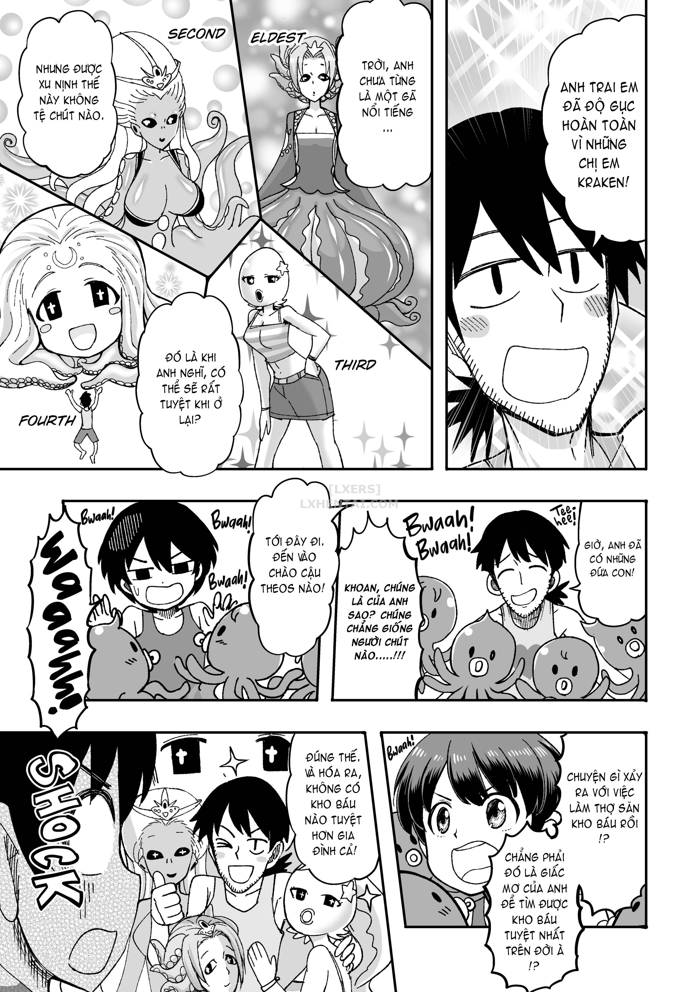 Đọc truyện hentai Monster Girls With a Need for Seed - Chap 13 - The Story of How I Got Wet and Wild with an Octogirl