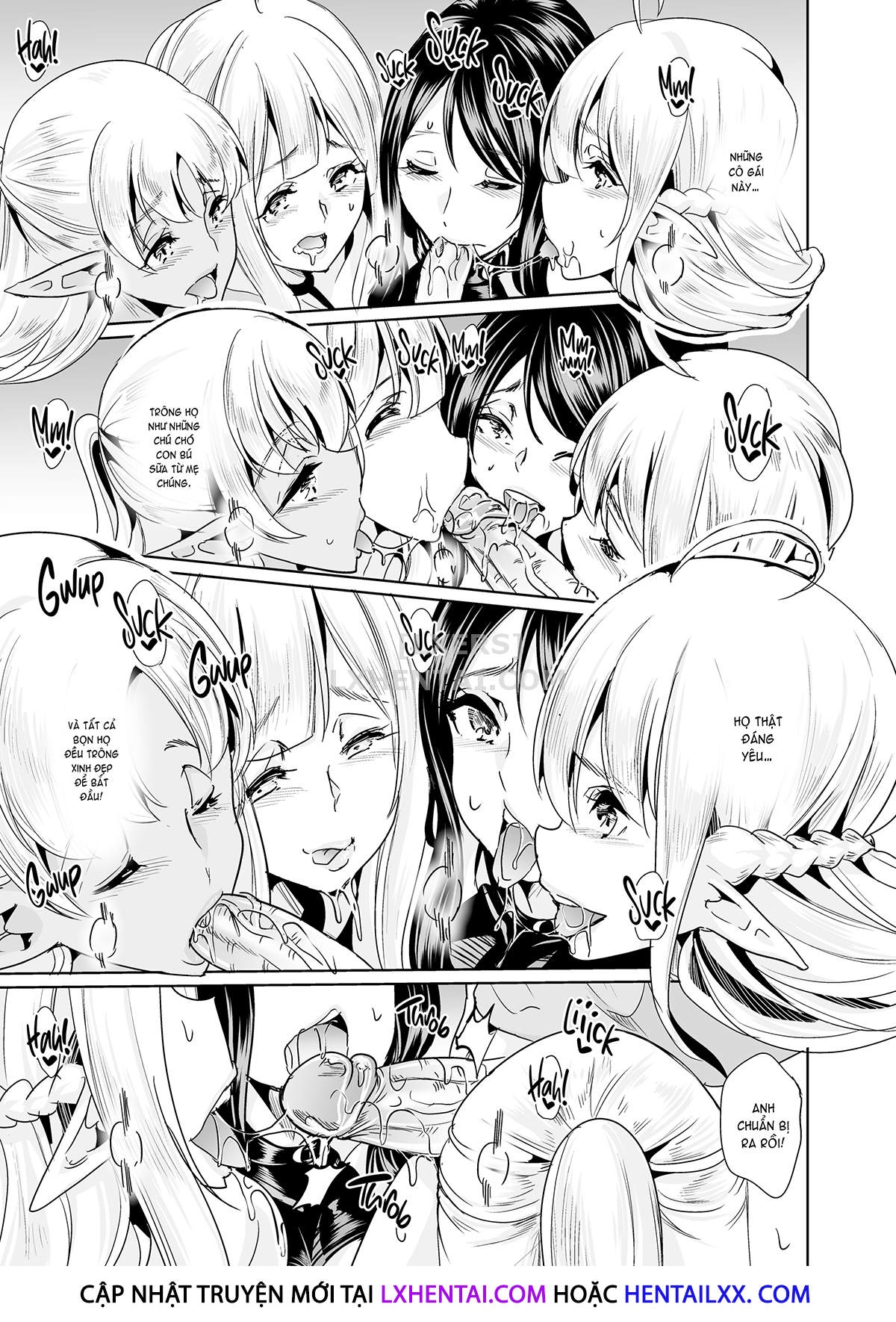 Đọc truyện hentai Slutty Elf Sisters Seeking a Husband - Chap 3 - Harem Quartet