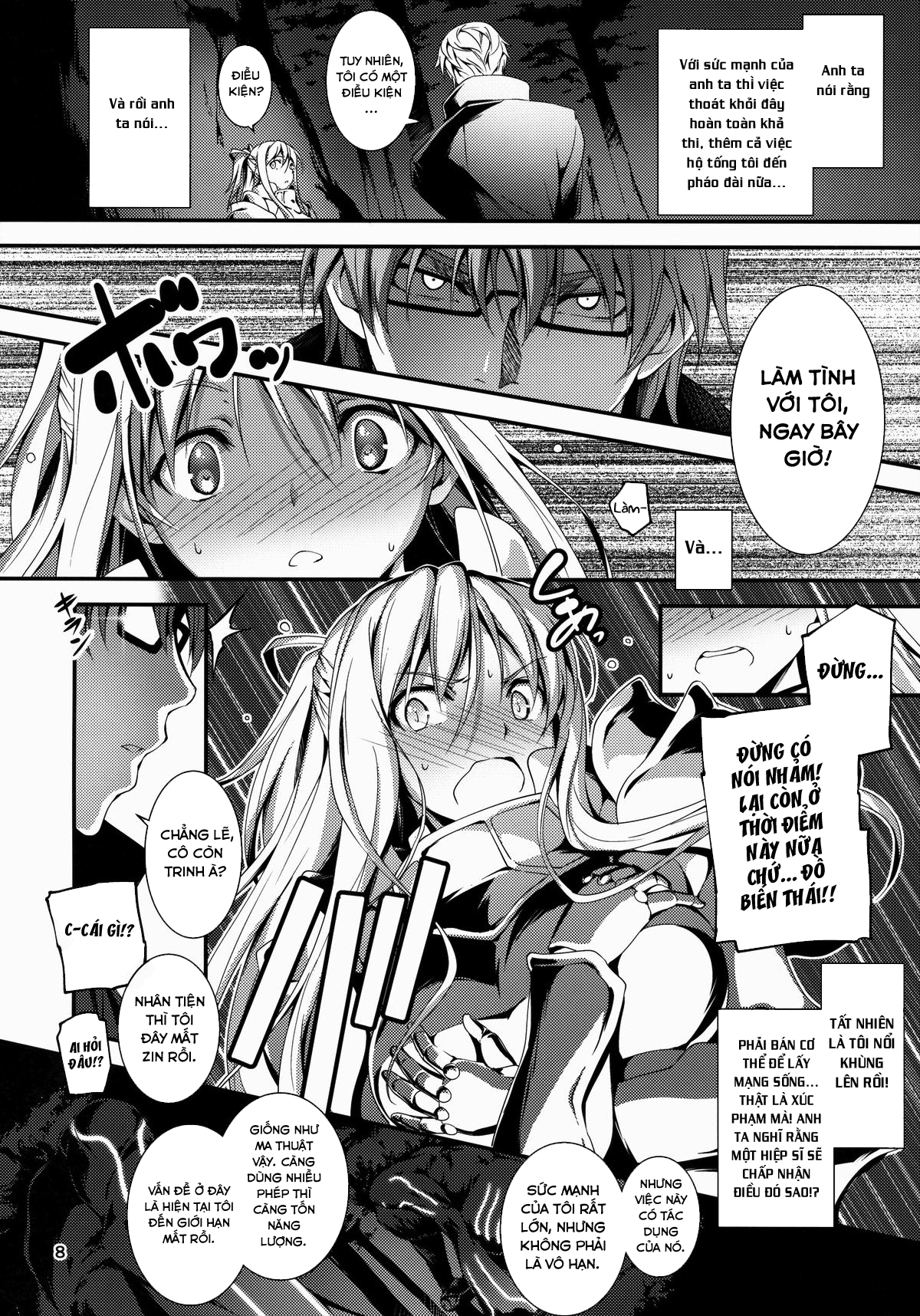 Đọc truyện hentai Anh nhân viên sang dị giới - Chap 1: Anh nhân viên hắc ám và nàng hiệp sĩ Yufia