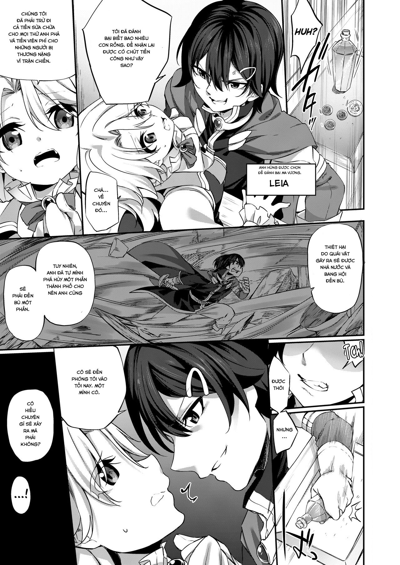Đọc truyện hentai Ranbou Yuusha ga Bouken-sha Gild no Uketsuke jou ni Natte Shiawase ni Naru Hanashi - Chap 1