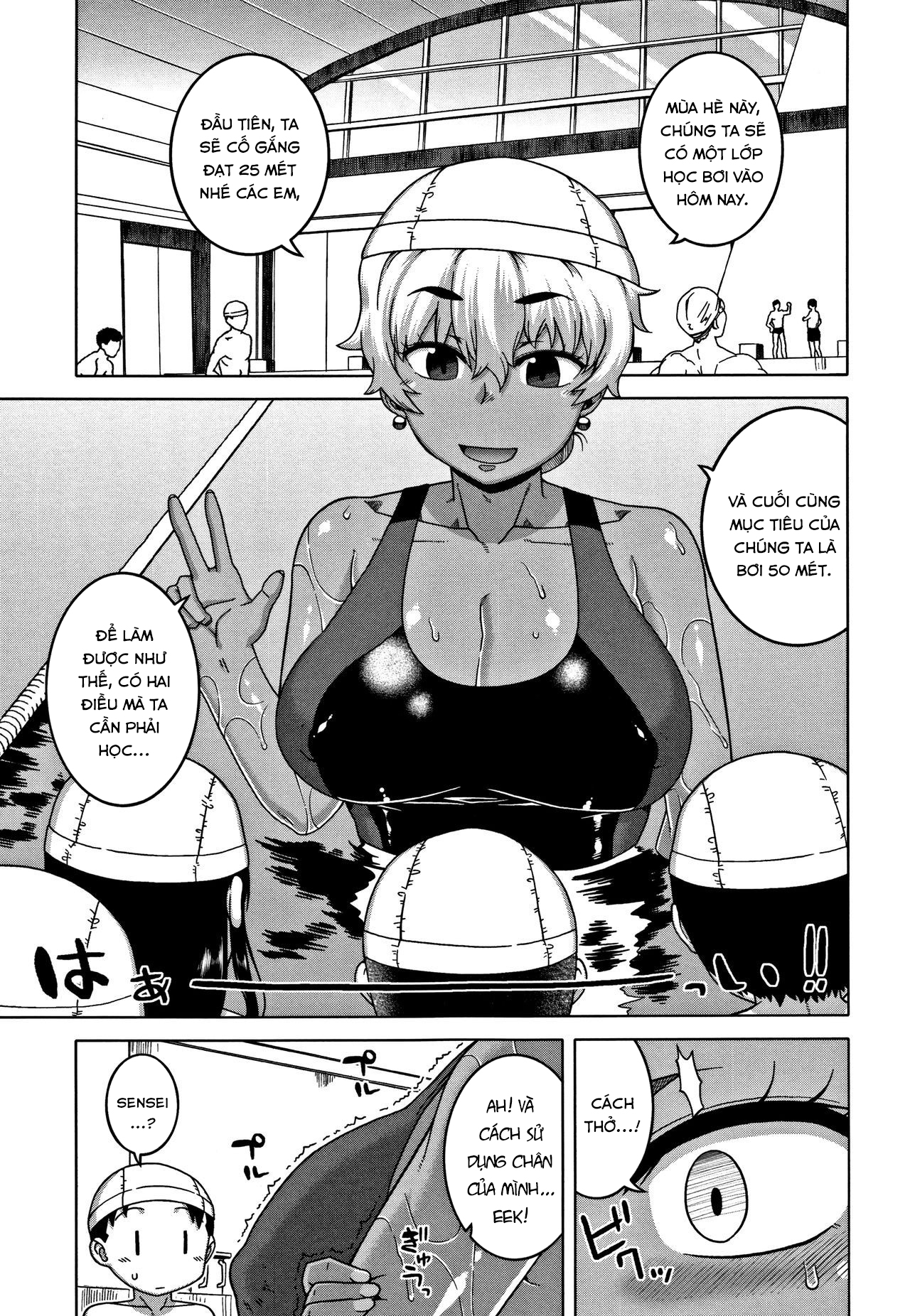 Đọc truyện hentai Chịch mẹ thằng bạn thân - Chap 4: Lớp học bơi