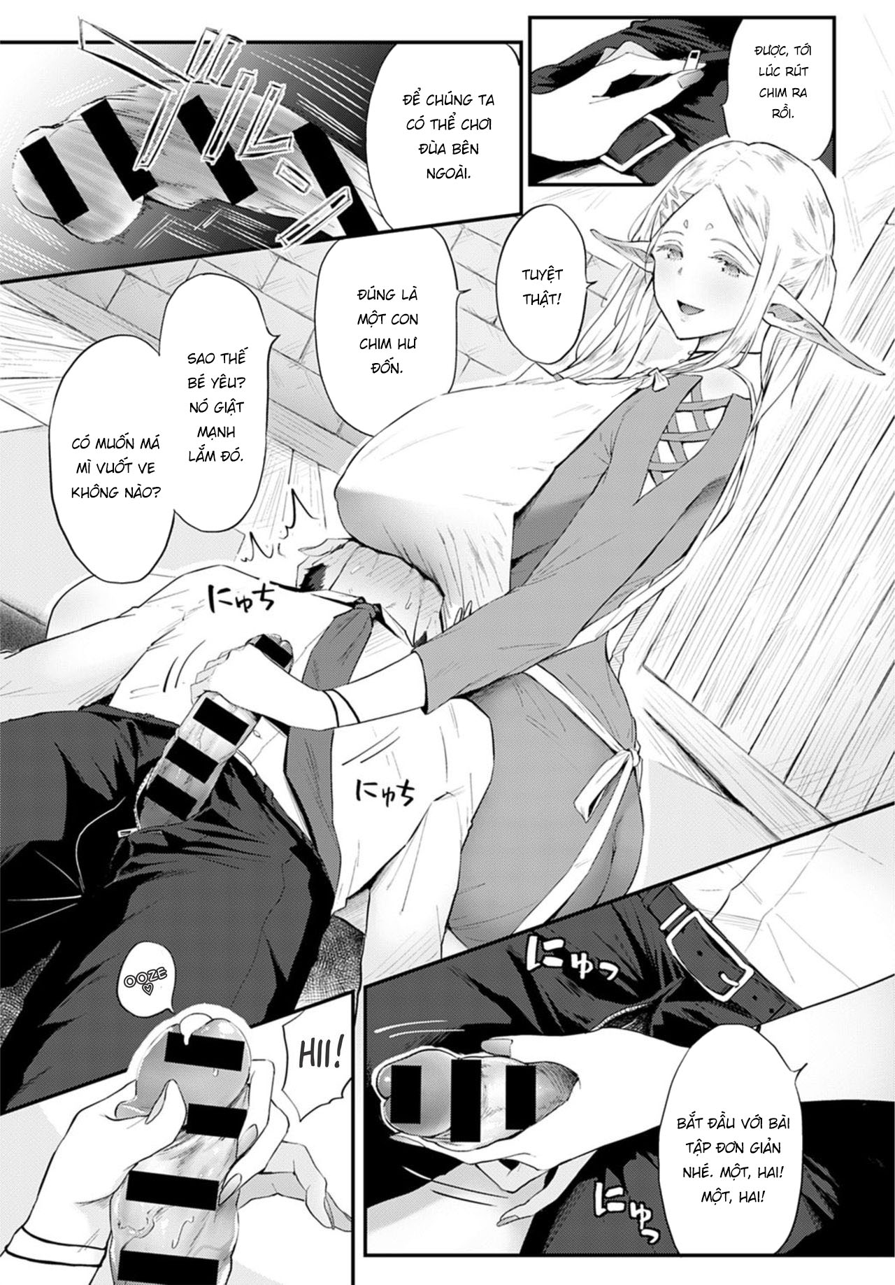 Đọc truyện hentai Công ơn giải toả căng thẳng của hai chị Elf - Oneshot