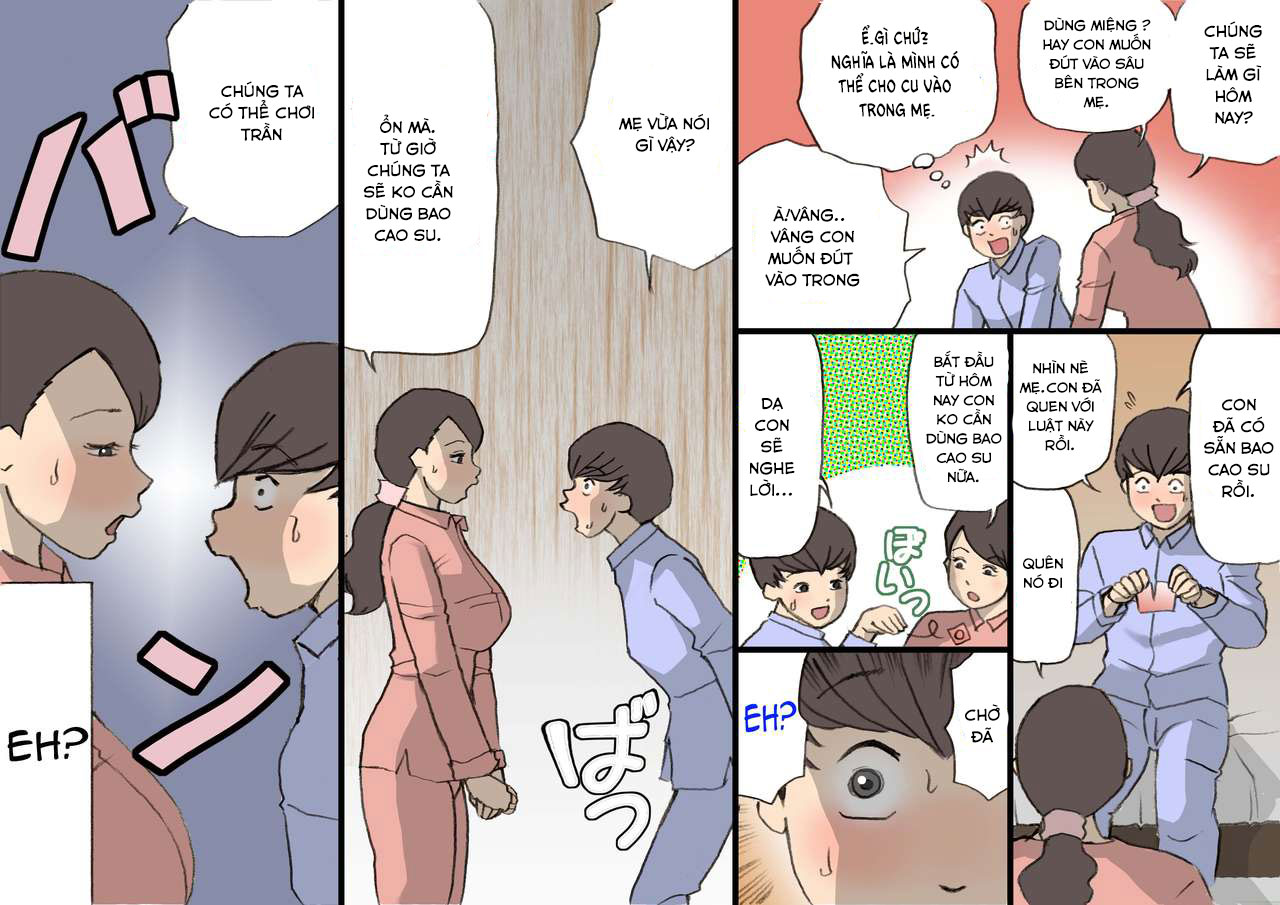 Đọc truyện hentai Okaa-san wa Homete Nobasu Kyouiku Houshin - Chap 2 + 3: End.