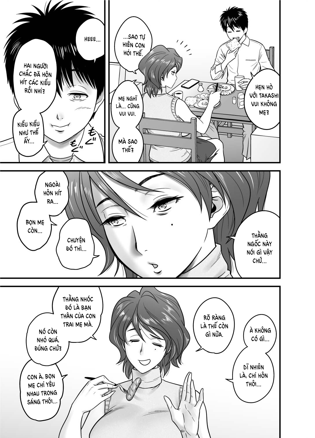 Đọc truyện hentai Vì mẹ tôi trở thành người yêu của bạn tôi - Oneshot