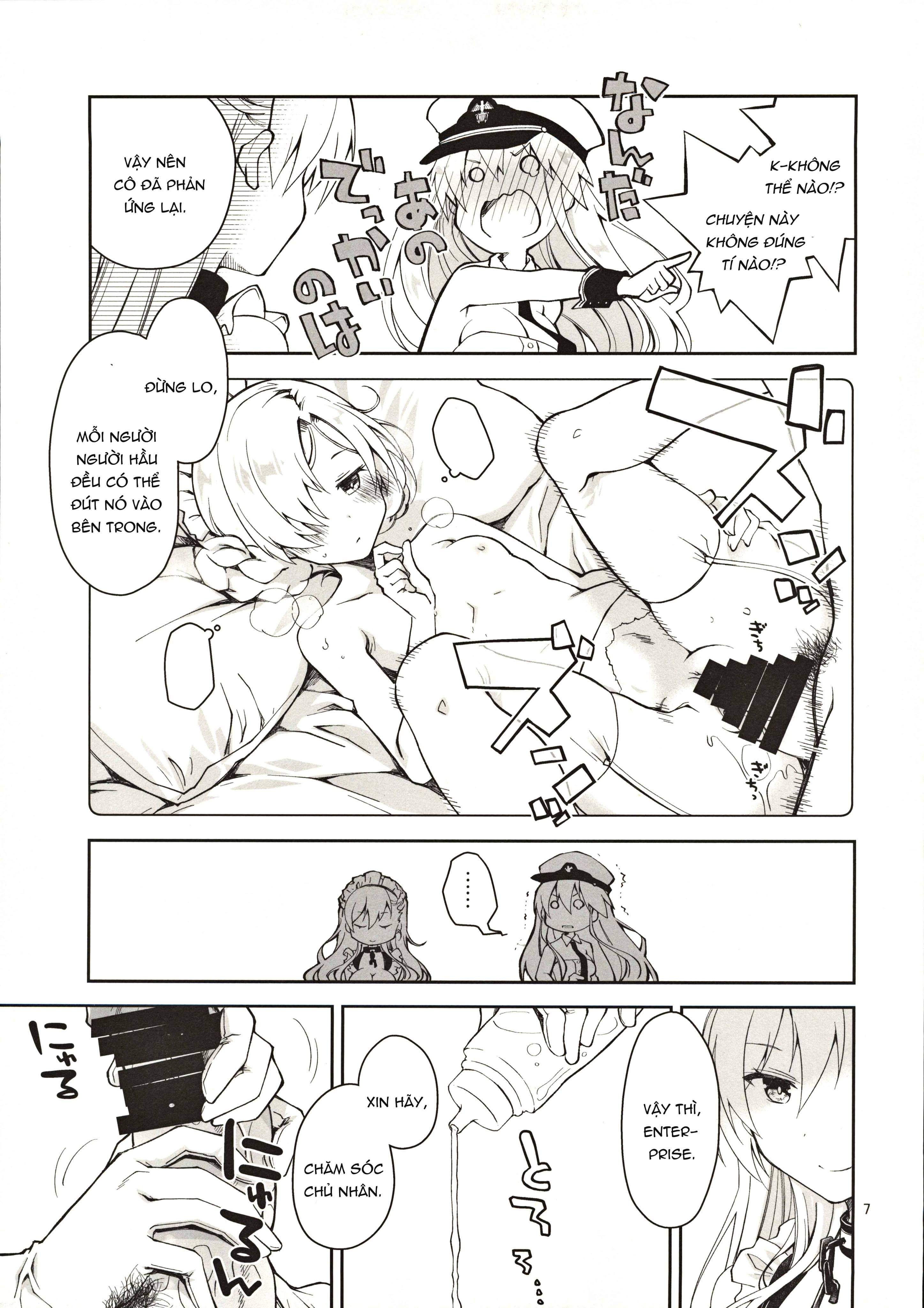 Đọc truyện hentai Nàng Hầu Enterprise ( Azur Lane ) - Oneshot