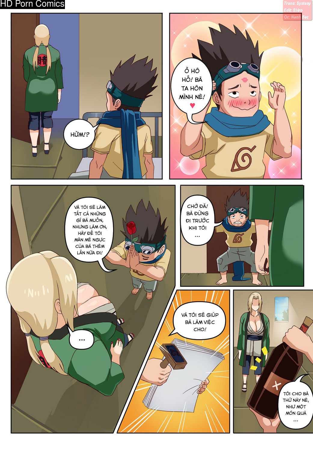 Đọc truyện hentai Tsunade & Konohamaru comic porn - Oneshot