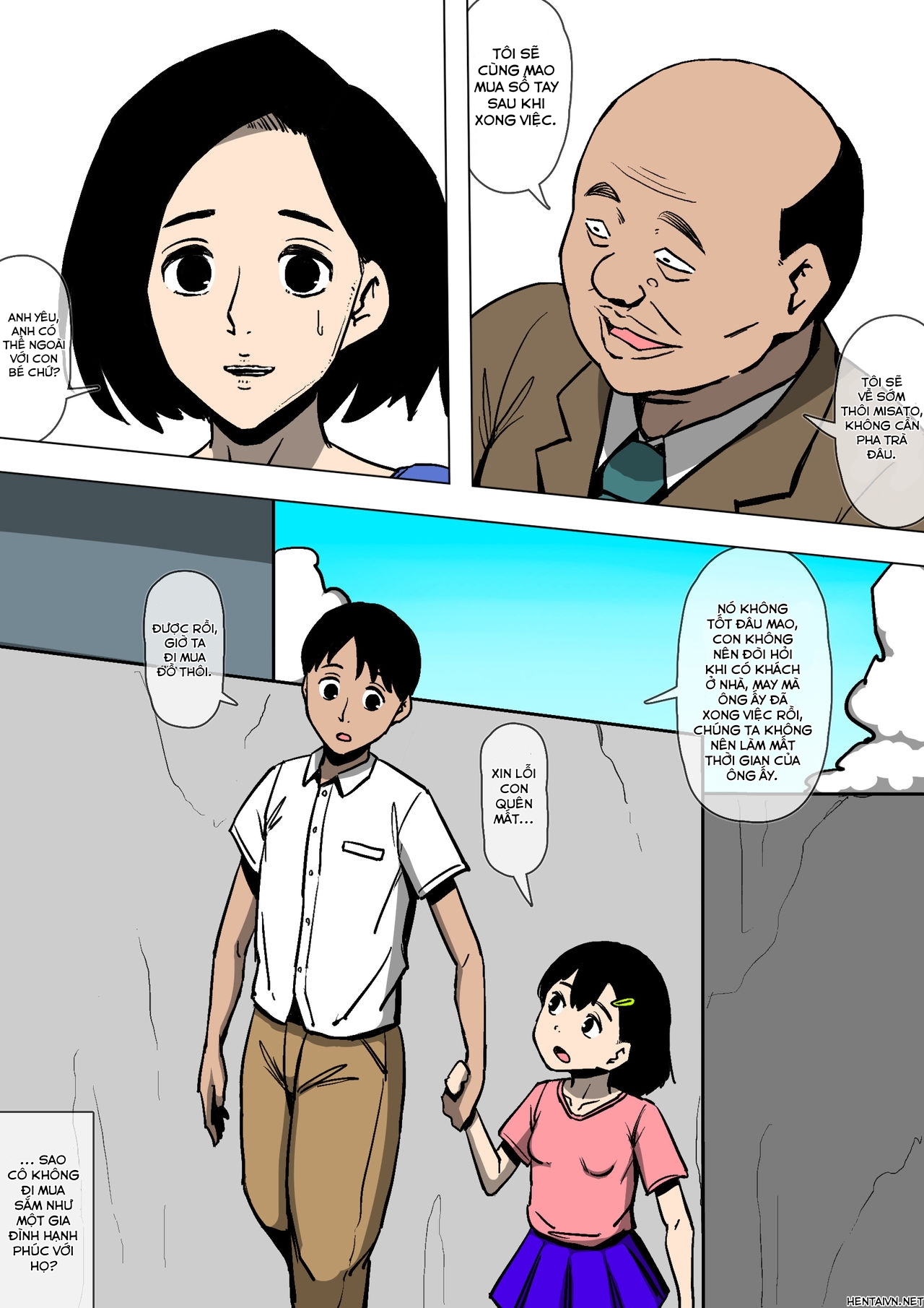 Đọc truyện hentai Tsuma to Gikei ga Katte ni SEX Shiteita - Oneshot