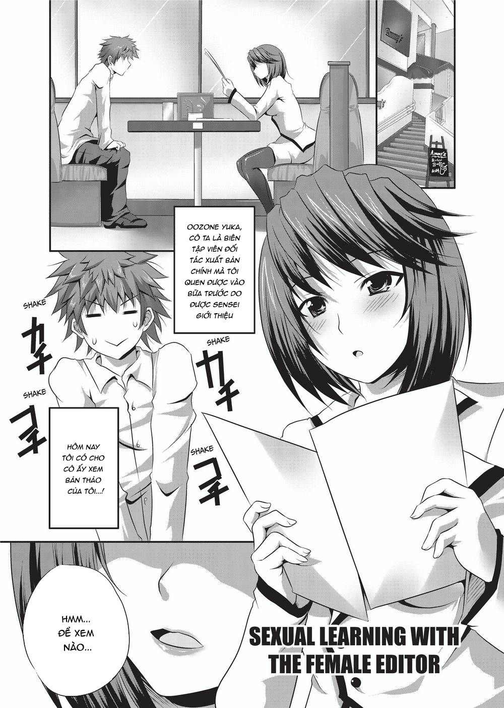 Đọc truyện hentai Trải nghiệm làm họa sĩ cùng các em họa sĩ xinh đẹp - Chap 5: Học thêm cùng em biên tập viên