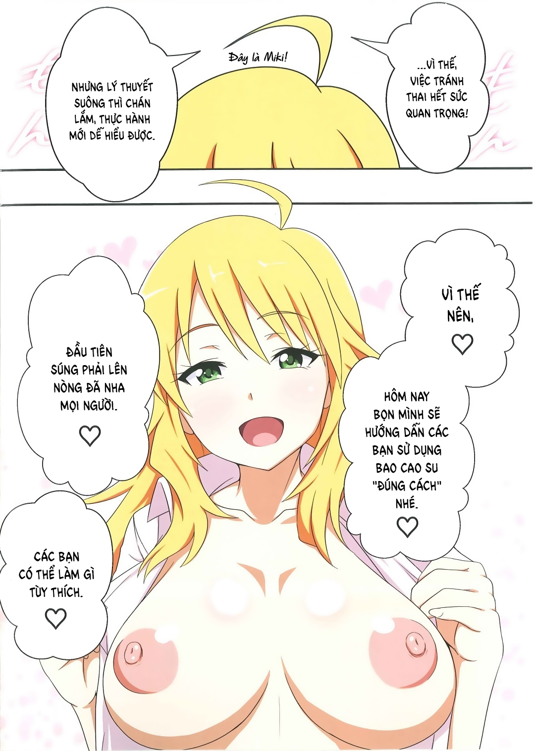 Đọc truyện hentai Hướng dẫn đeo bao đúng cách! - Oneshot
