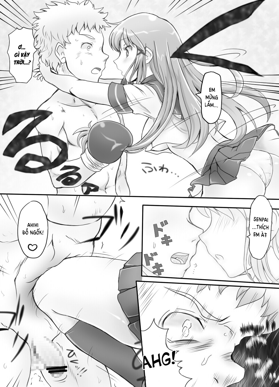 Đọc truyện hentai Naburi Tokidoki Shasei ~Kouhai no Joshi ni Makete Shasei Saserareta Ore~ - Chap 1