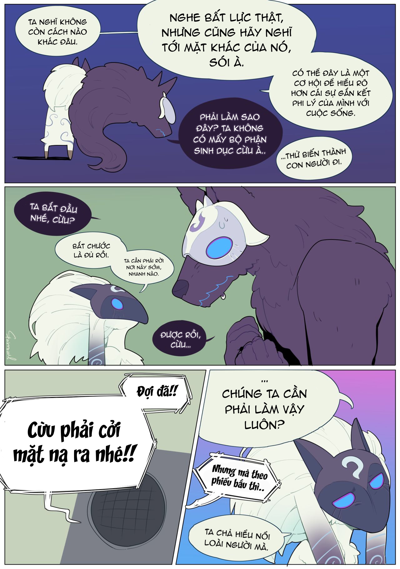Đọc truyện hentai [Lol] Chúc may mắn, Kindred - Oneshot