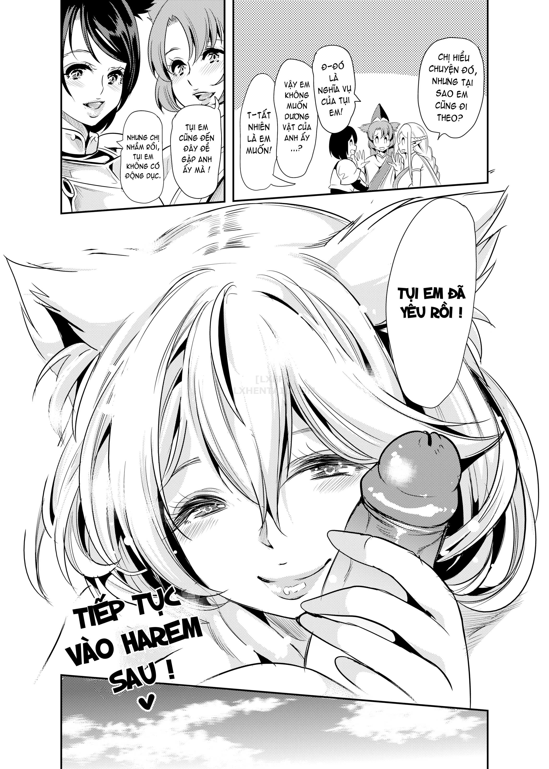Đọc truyện hentai My Harem in Another World Collection Chap 4 Eight-Way Huge Cat Orgy!