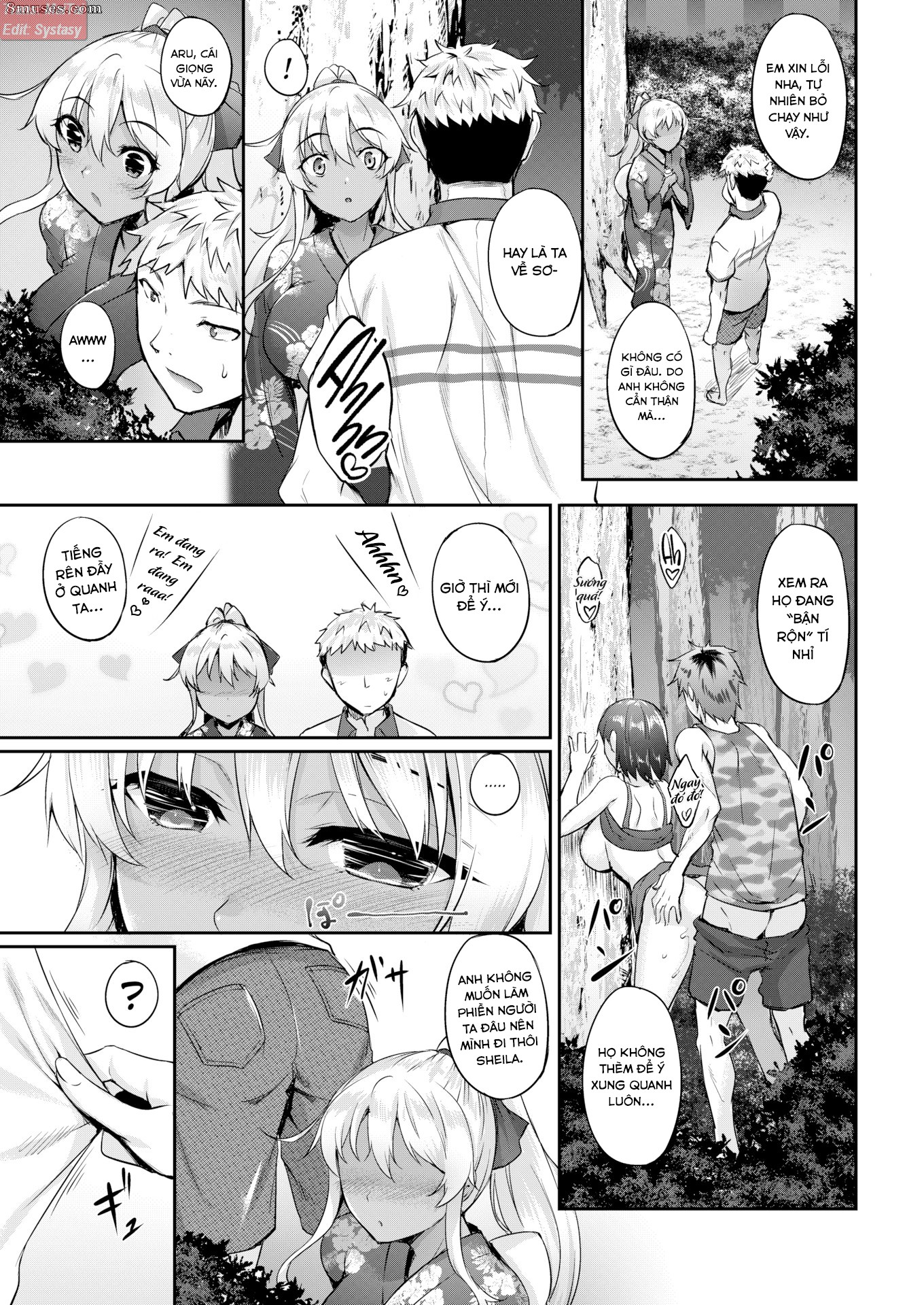 Đọc truyện hentai Light Brown night!! - Oneshot