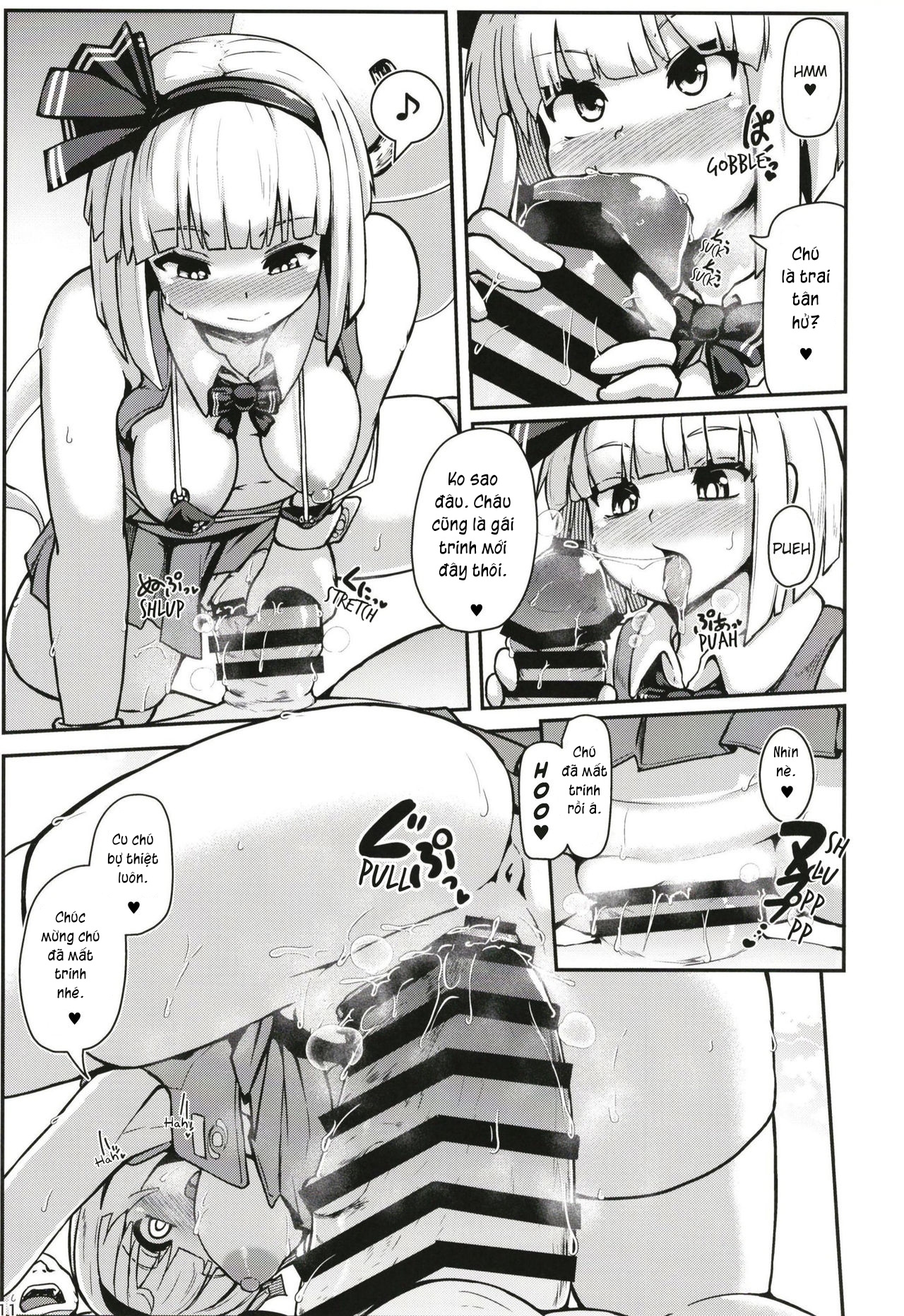 Đọc truyện hentai Hatsujou Nyuugyuu Rei Hyoui!? Dosukebe Bakunyuu Youmu Kenzan!! - Oneshot.