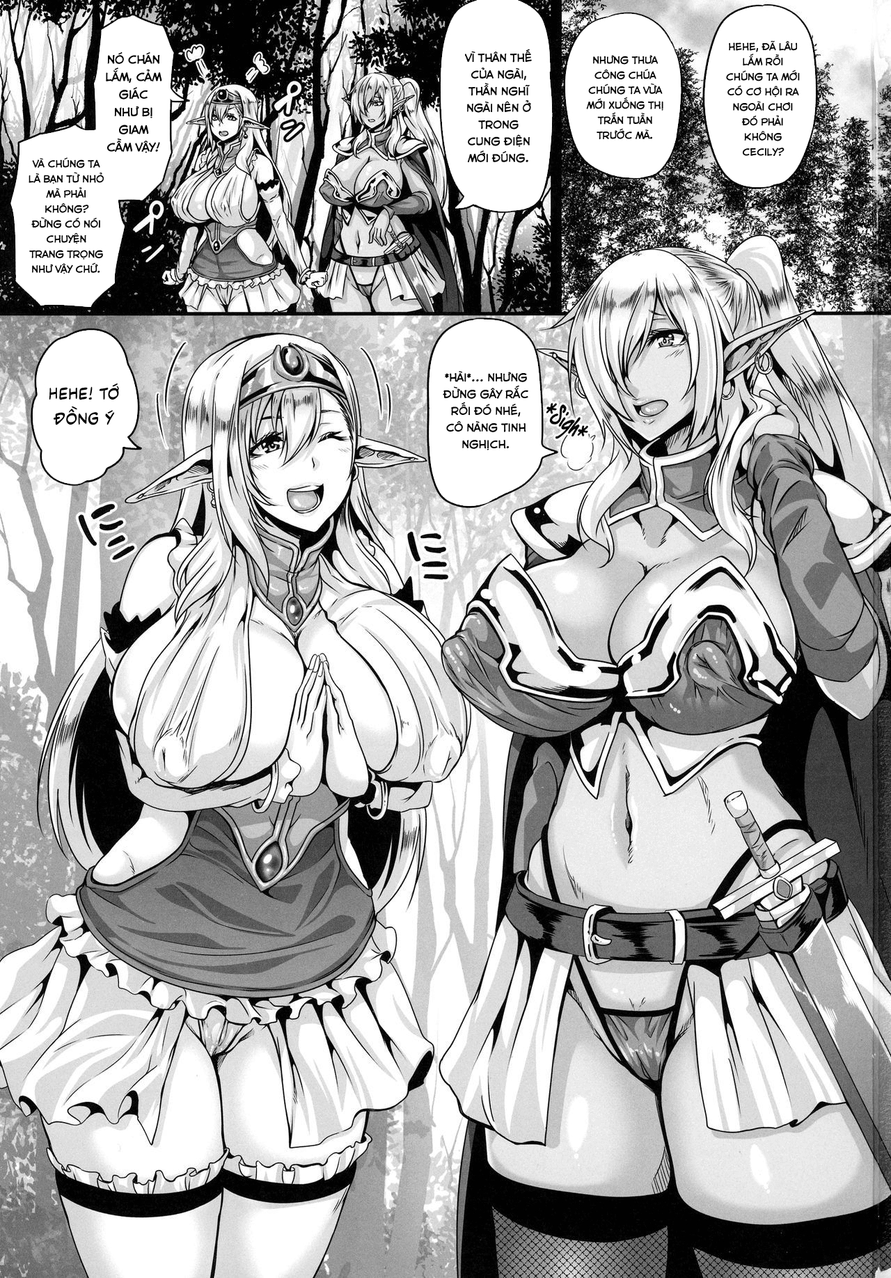 Đọc truyện hentai Reishuu No Dark Elf - Chap 1