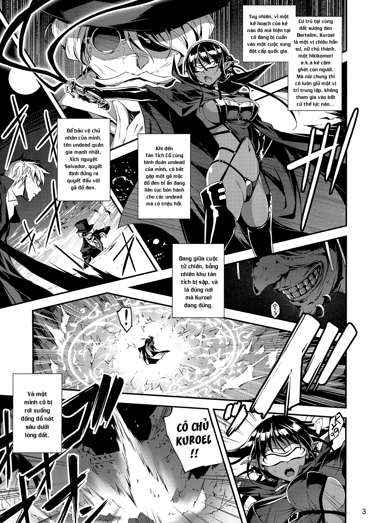 Đọc truyện hentai Anh nhân viên sang dị giới - Chap 4: Anh nhân viên hắc ám và chiêu hồn sư Kuroel