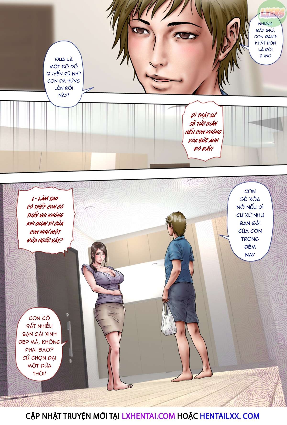 Đọc truyện hentai Thông gian với người dì quyến rũ của tôi - Chap 1 - Không che