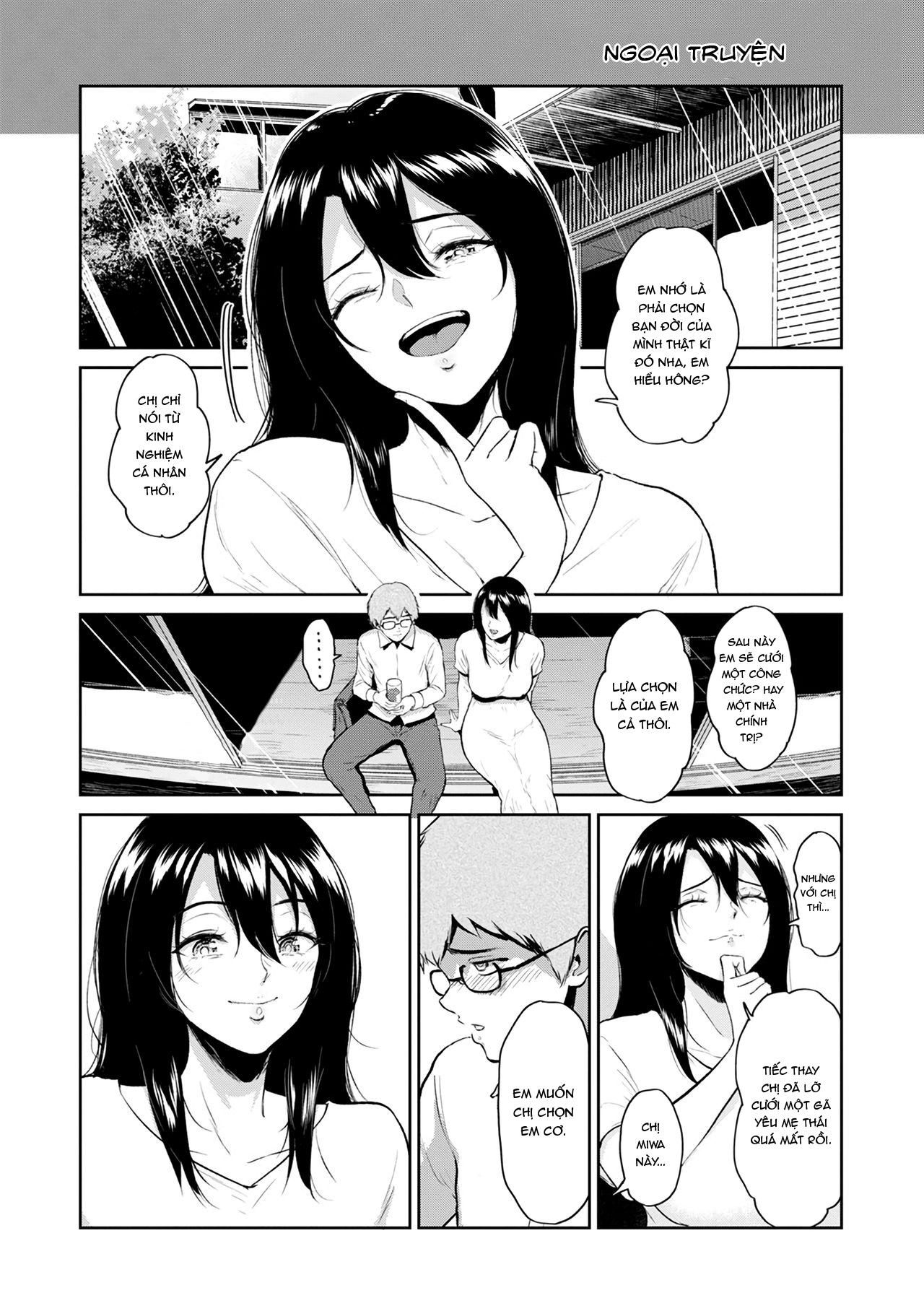 Đọc truyện hentai Miwa-san no Nakaniwa de - Oneshot