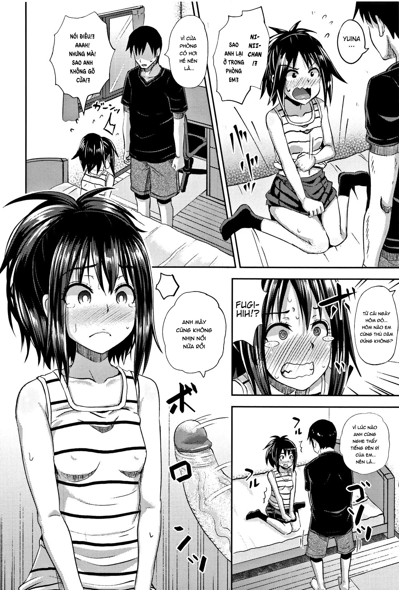 Đọc truyện hentai Nodohame: Imouto Swappi - Chap 2