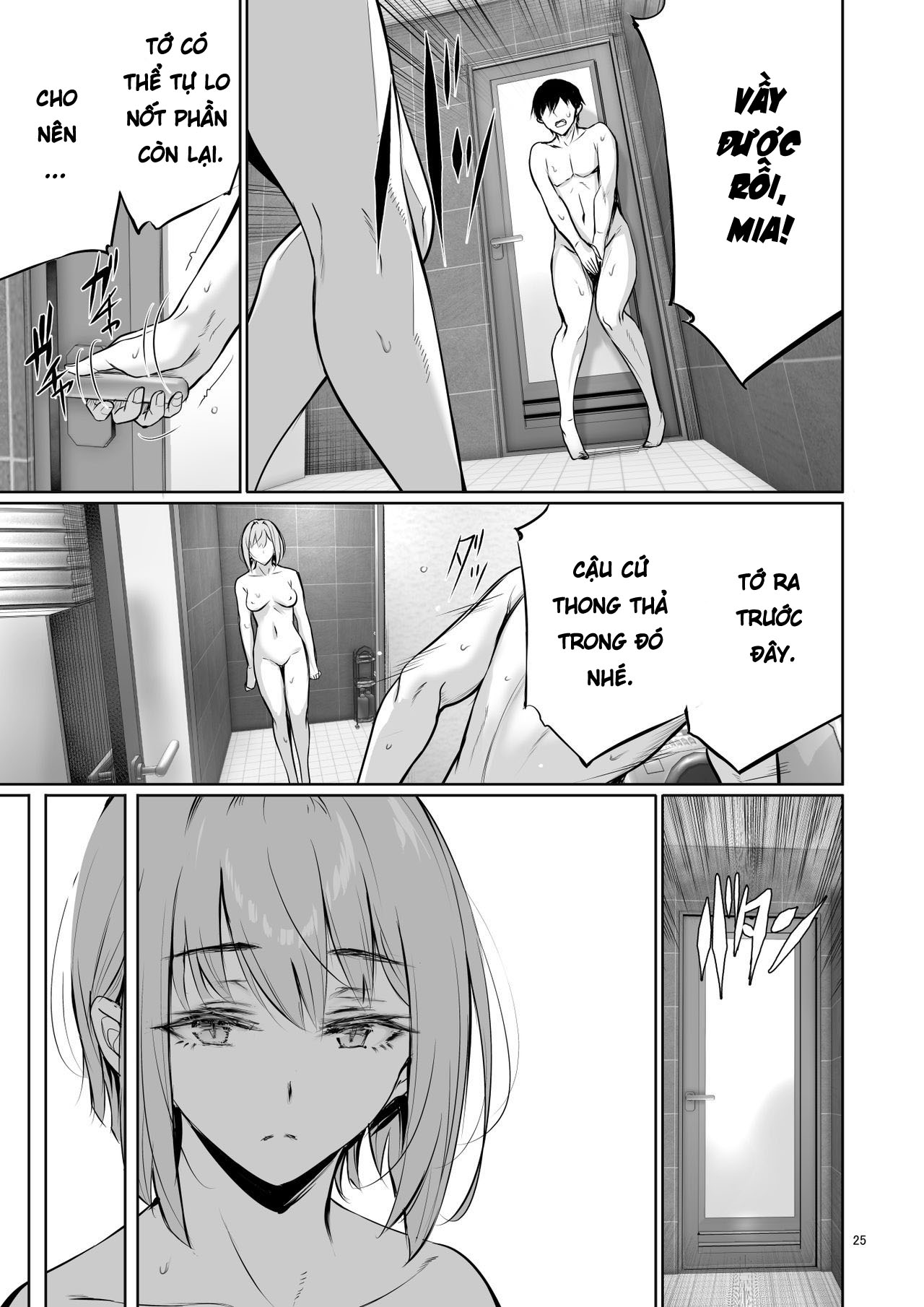 Đọc truyện hentai Homestay-chu no Doitsu Musume ga Issho ni Furo ni Haitte Kuru Wake - Oneshot