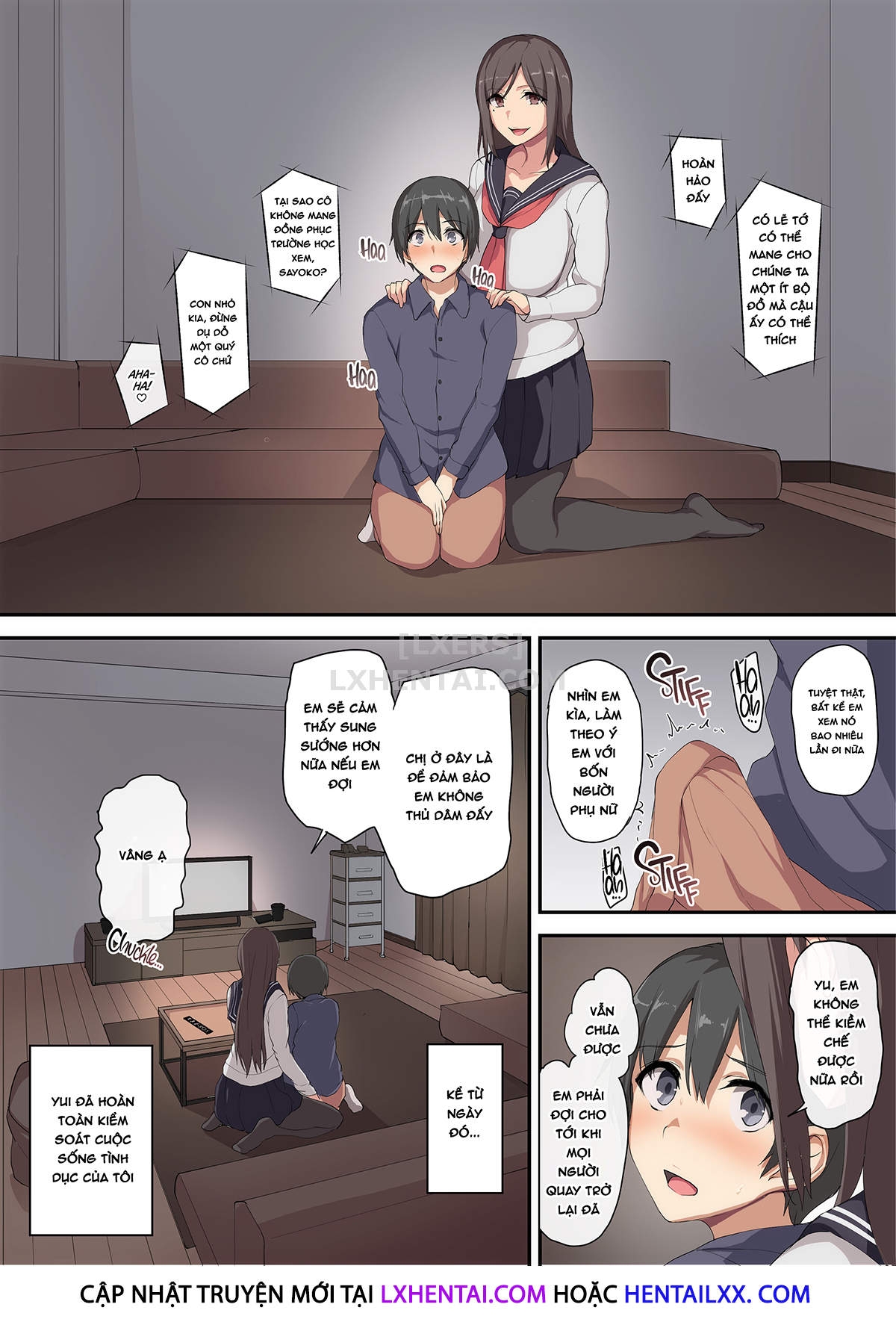 Đọc truyện hentai Lovey-Dovey Sex Life With Older Ladies - Losing My Virginity To a Harem - Oneshot