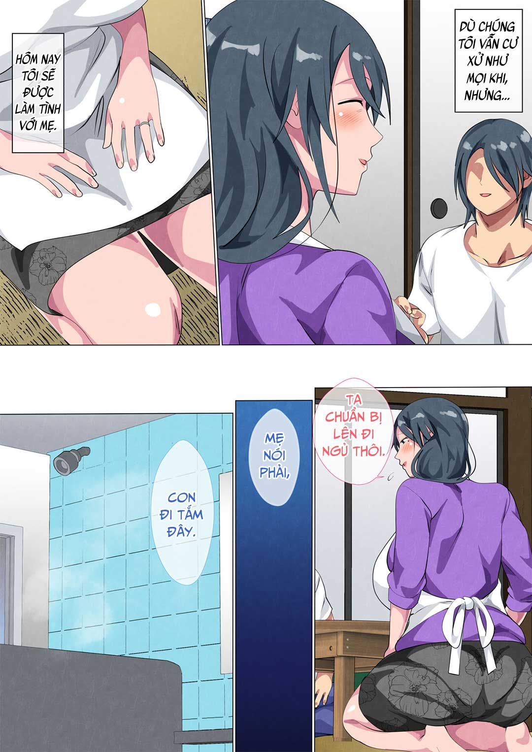 Đọc truyện hentai Người mẹ góa bụa Sayoko và con trai - Chap 2