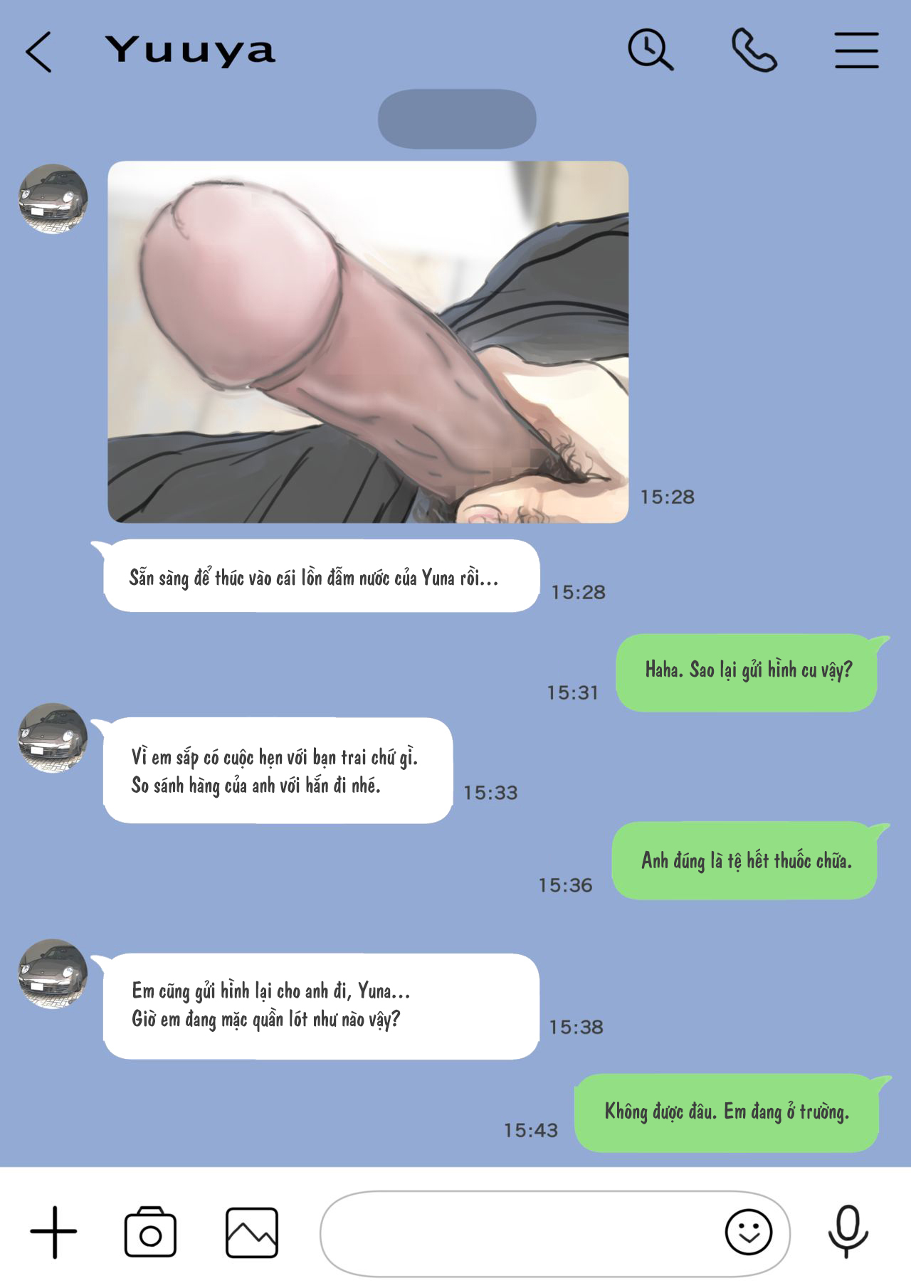 Đọc truyện hentai Xem trộm điện thoại bạn gái - Phần 2