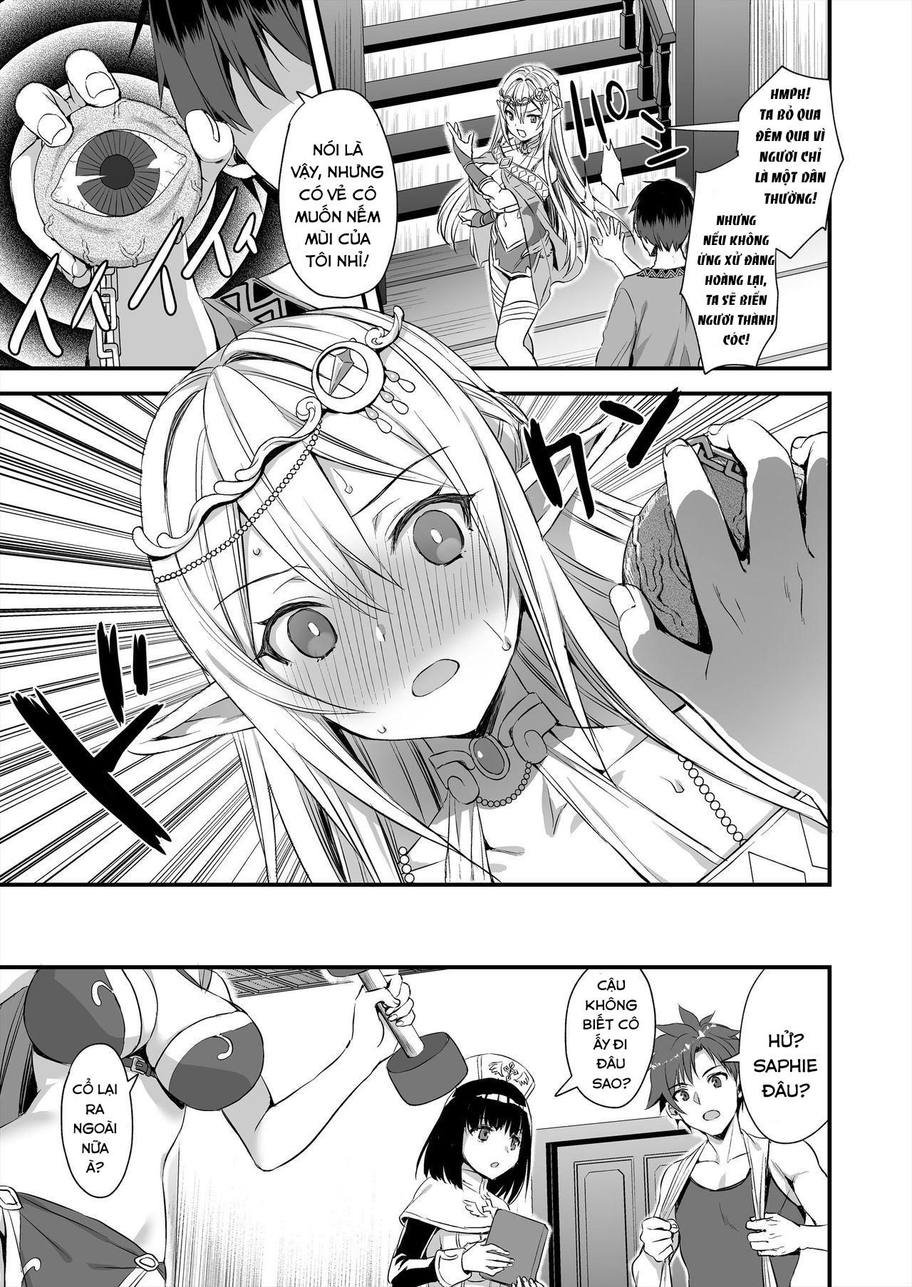 Đọc truyện hentai Isekai với mắt quỷ làm Elf phải nứng. - Oneshot
