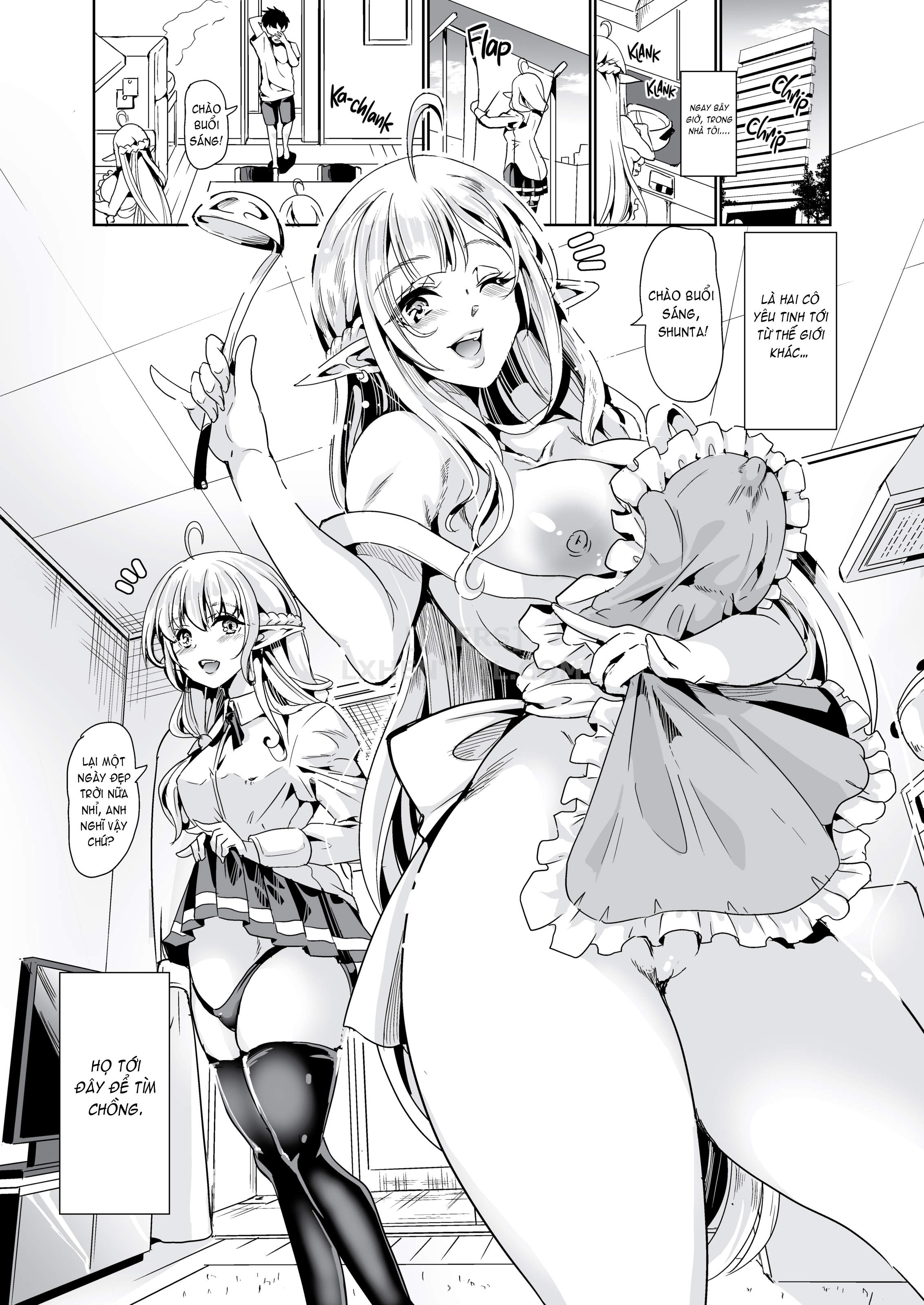 Đọc truyện hentai Slutty Elf Sisters Seeking a Husband - Chap 1