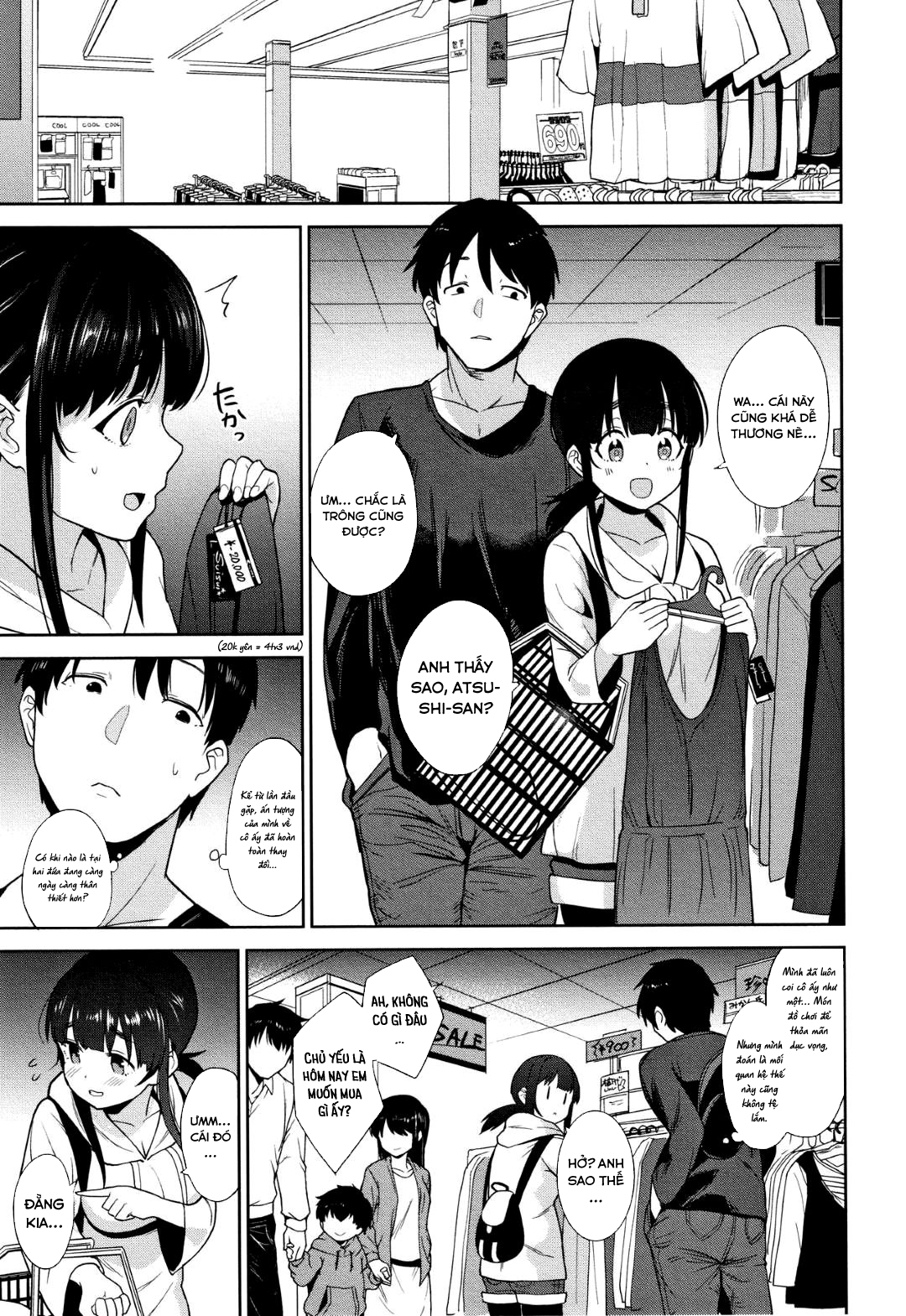Đọc truyện hentai Tôi bắt được 1 cô gái dễ thương nhìn trộm cuốn sách tôi vứt đi - Chap 04: Buổi mua sắm