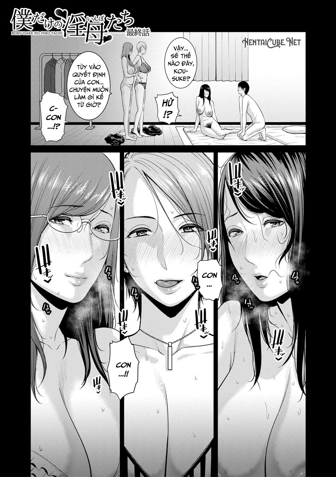 Đọc truyện hentai Ba người mẹ cuồng dâm Chap 8 END