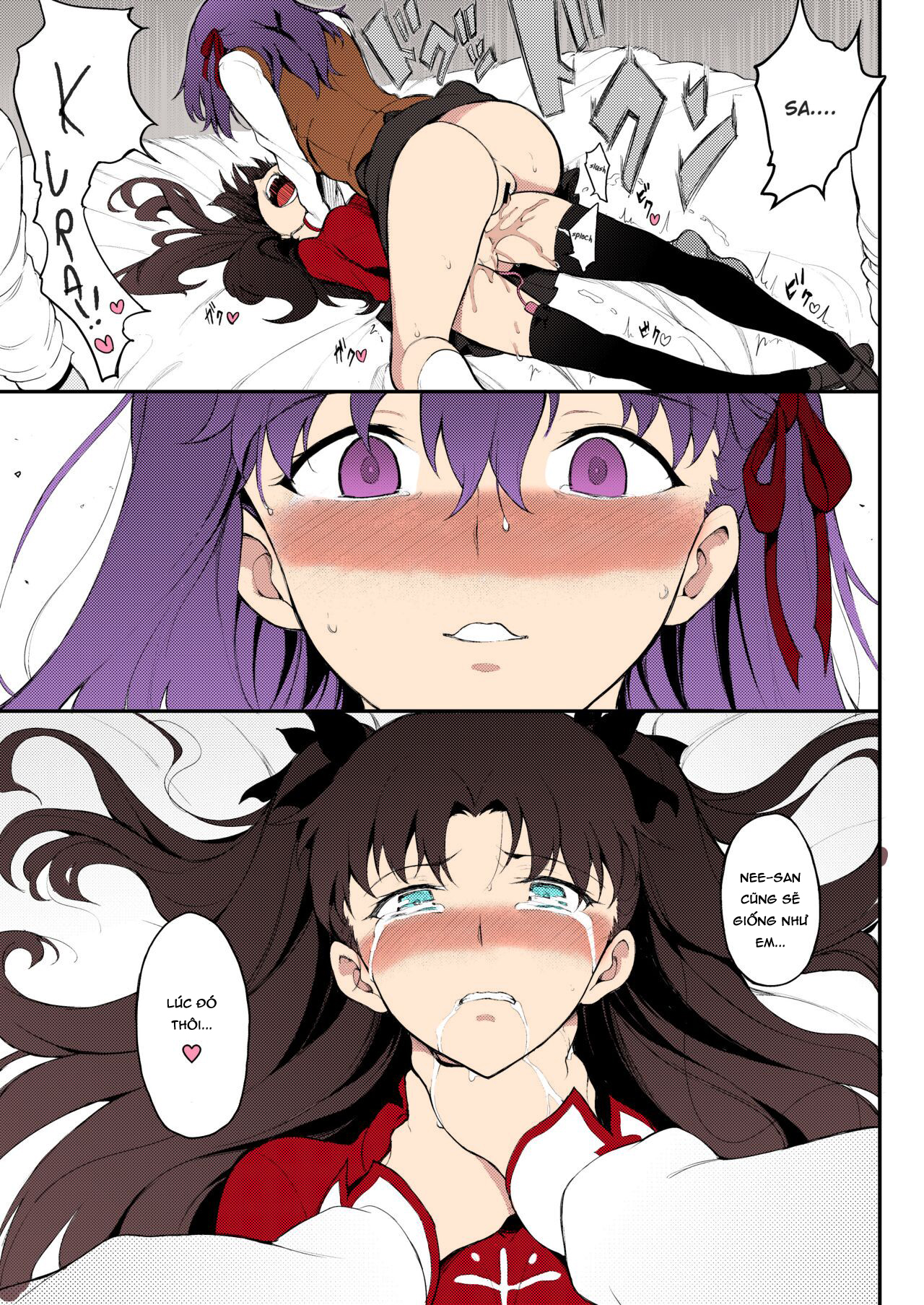 Đọc truyện hentai Chị em nhà Tohsaka sa ngã - Bản màu