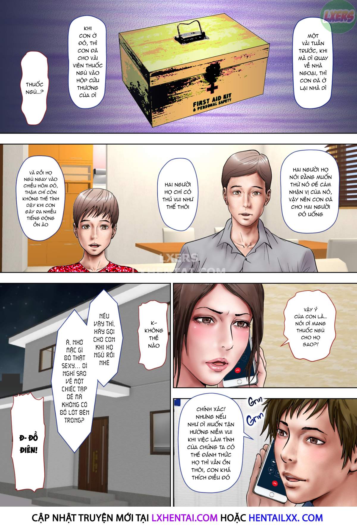 Đọc truyện hentai Thông gian với người dì quyến rũ của tôi - Chap 2 - Không che