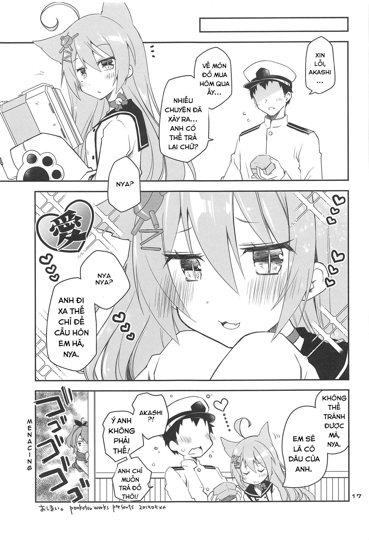 Đọc truyện hentai Mukakin Shikikan wa Javelin ni Eien no Ai o Chikau - Oneshot
