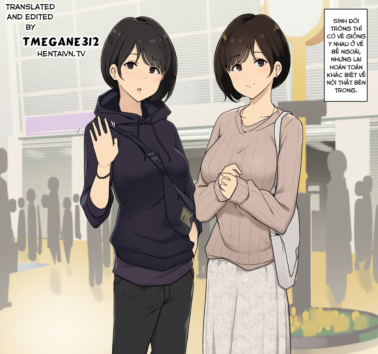Đọc truyện hentai Seikaku ga Seihantai na Futago to Tsukiatte 3P Sex Suru Ohanashi - Oneshot