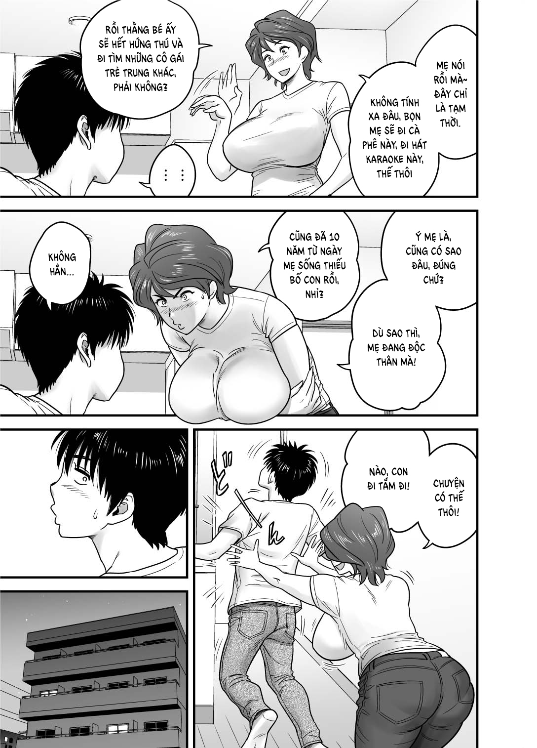Đọc truyện hentai Vì mẹ tôi trở thành người yêu của bạn tôi - Oneshot
