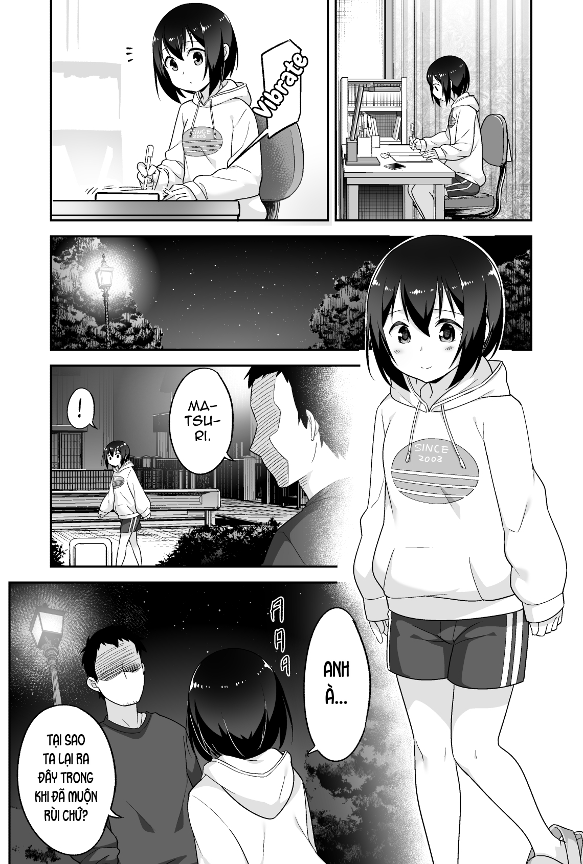 Đọc truyện hentai Anh bảo vệ may mắn và em học sinh xui xẻo. - Chap 5: Yêu anh, yêu em 3000.