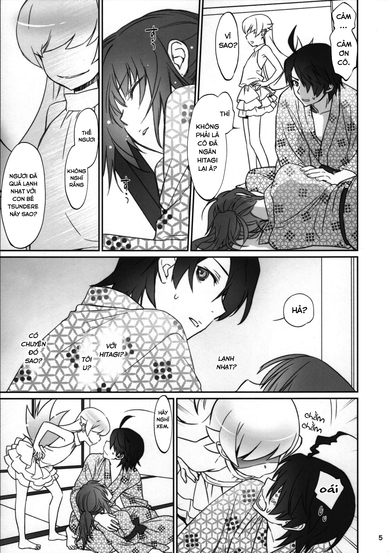 Đọc truyện hentai Hitagi family (Bakemonogatari) - Chap 3.1