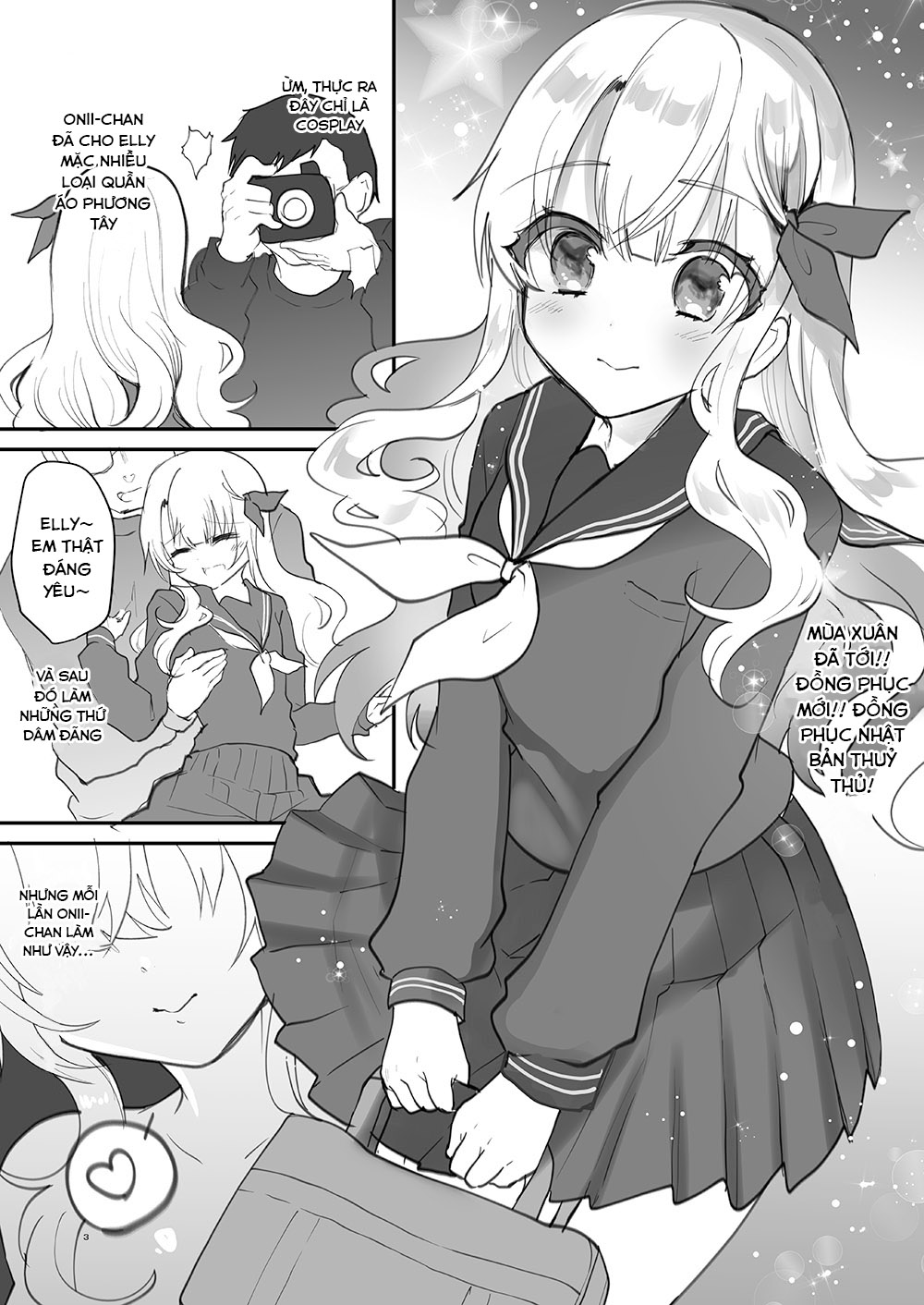 Đọc truyện hentai Em gái Elly-chan dễ thương - Ngoại truyện 2: Em gái Elly yêu thích cosplay