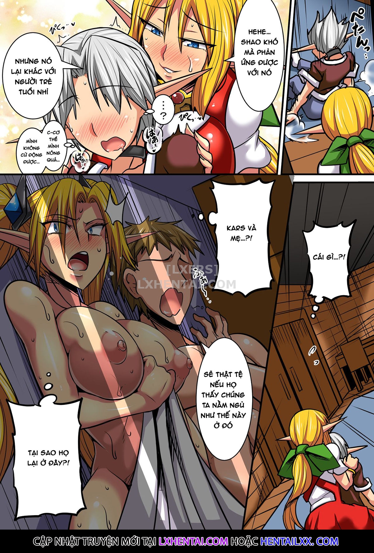 Đọc truyện hentai Having a Culture Exchange With an Elf Mother and Daughter - Chap 2 ~Lena Edition~