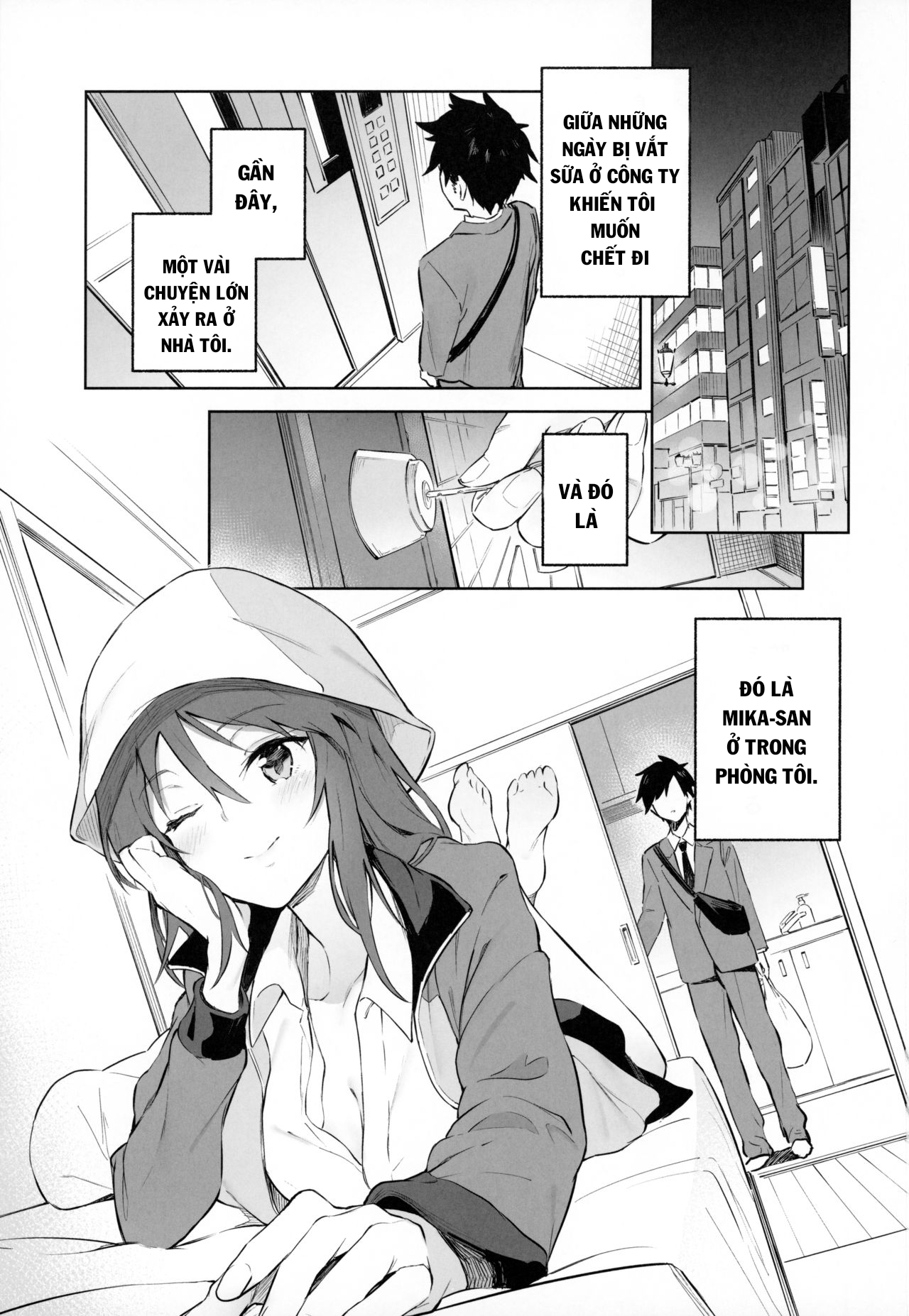 Đọc truyện hentai MIKA GA KITA!! - Oneshot