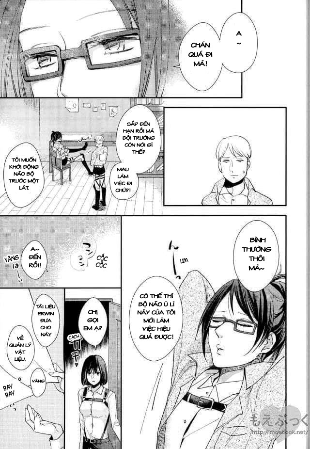 Đọc truyện hentai Chẳng thể đợi chờ (Shingeki no Kyojin) - Oneshot