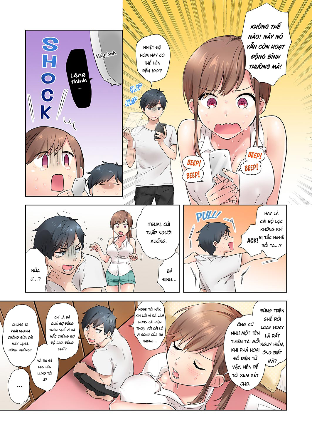 Đọc truyện hentai Làm Tình Với Nhỏ Bạn Ướt Đẫm Mồ Hôi... - Chap 1