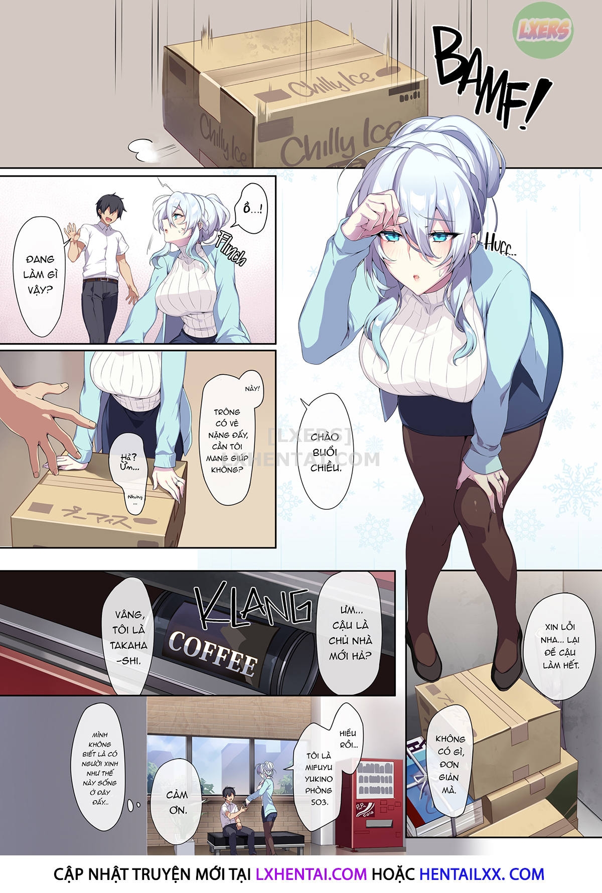 Đọc truyện hentai Hitozukiai Ga Nigate Na Miboujin No Yukionna-San To Noroi No Yubiwa - Oneshot - Không che