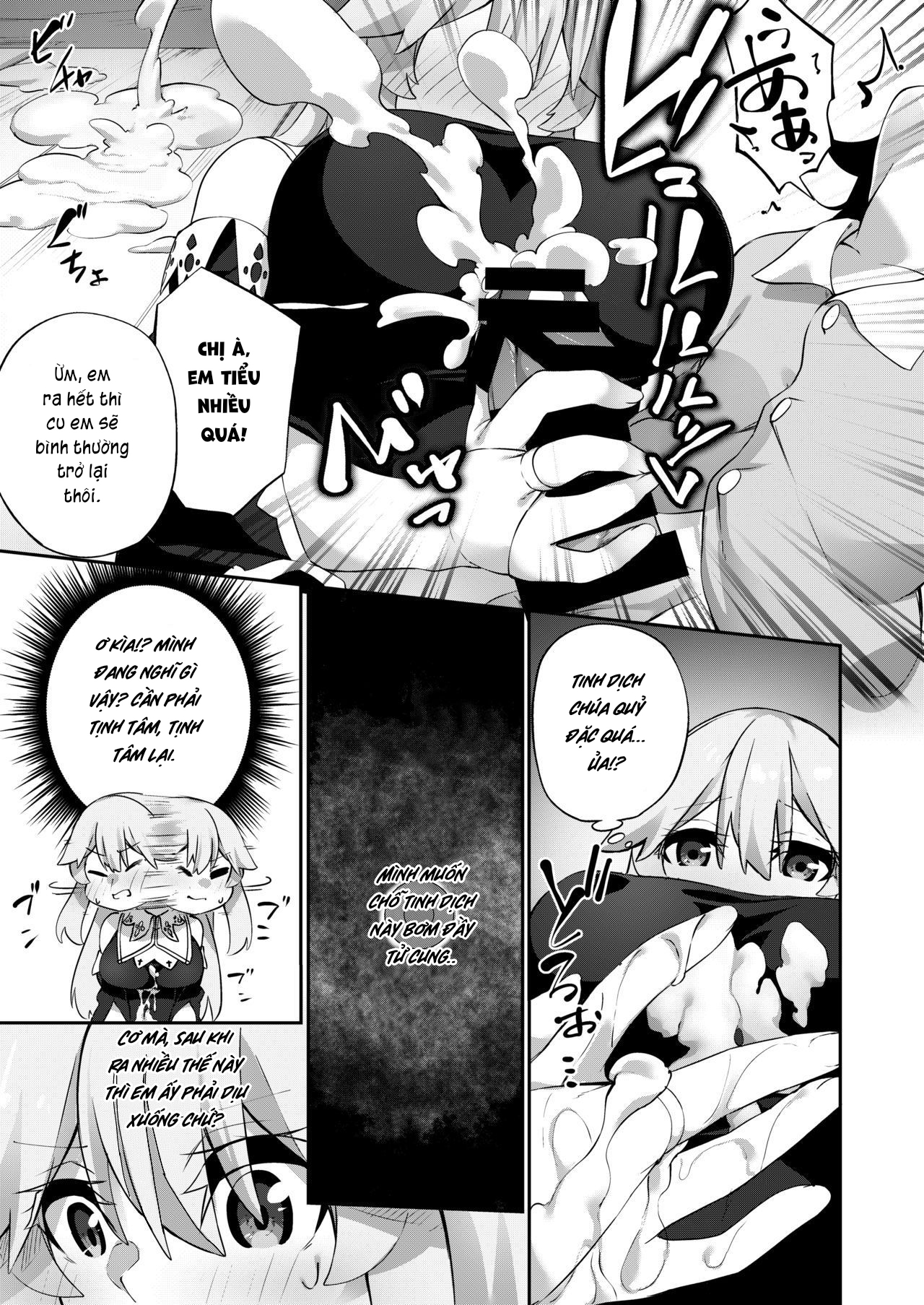 Đọc truyện hentai TS Sister, Kodomo no Tame ni Ganbarimasu ♀!! - Chap 2: Happy end.