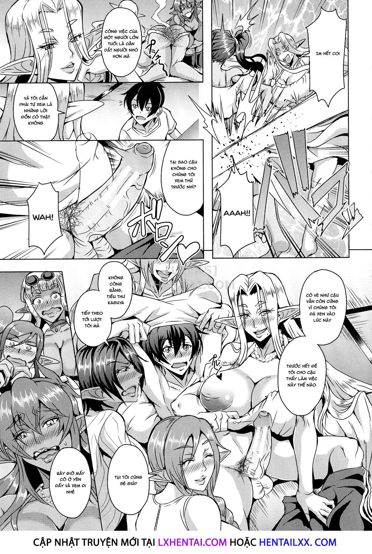 Đọc truyện hentai Elf Harem Story Chap 5 [END]